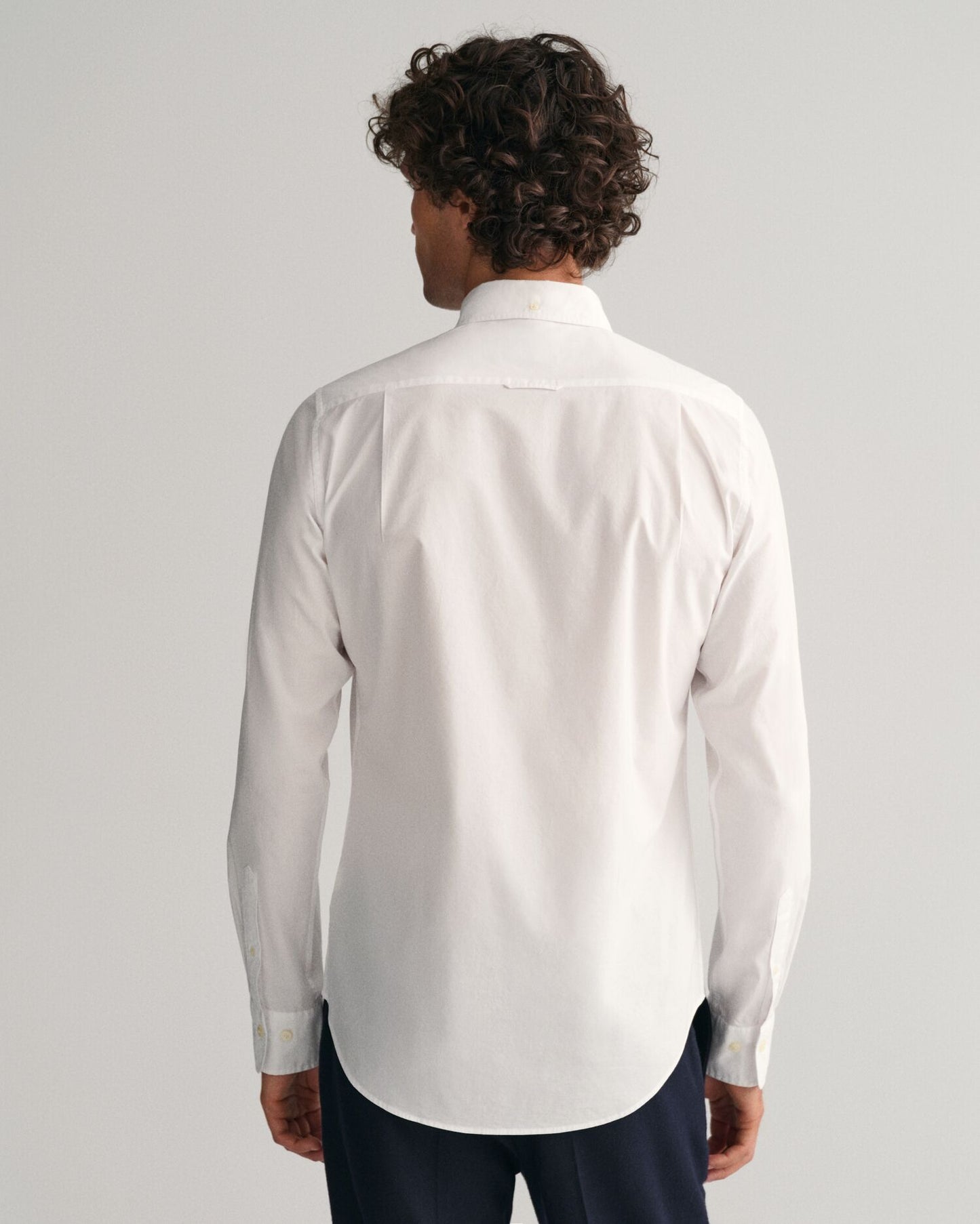 Slim Fit Poplin Shirt S / White