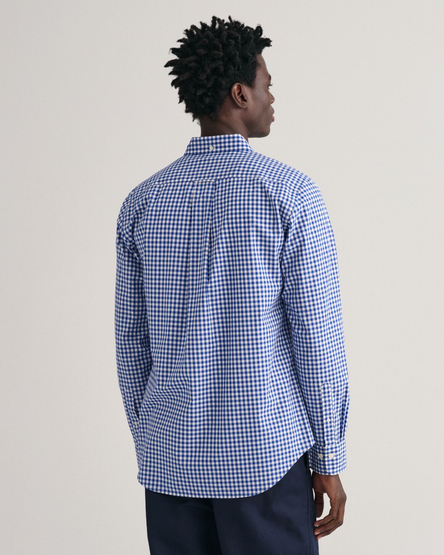 Regular Fit Gingham Poplin Shirt S / College Blue