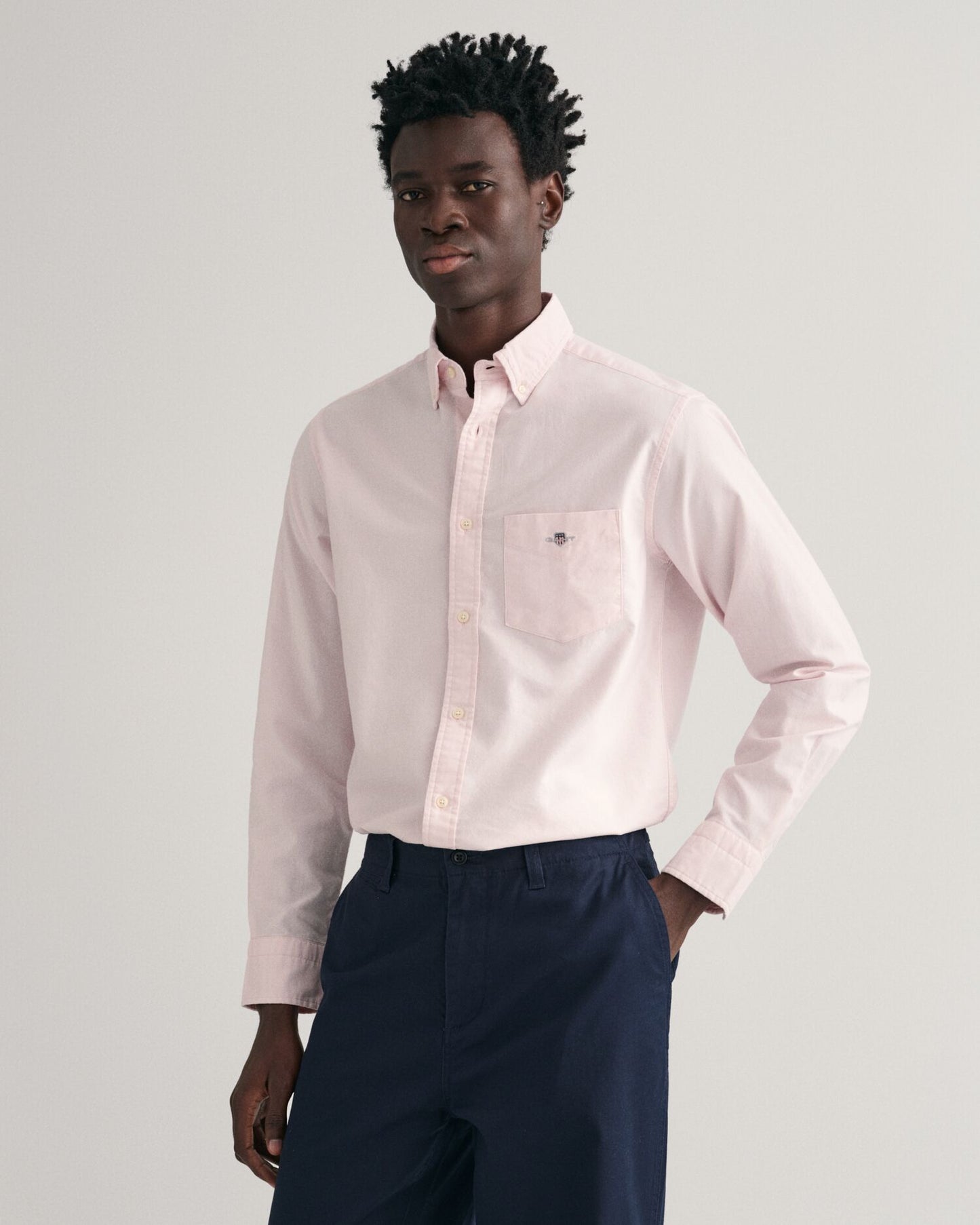 Regular Fit Classic Oxford Shirt S / Light Pink