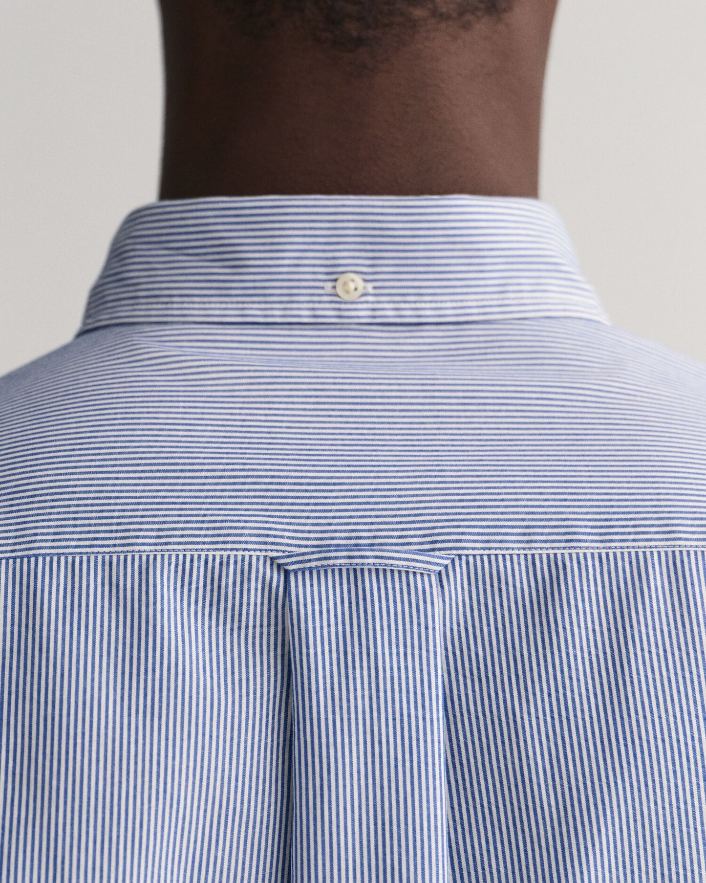 Regular Fit Banker Stripe Poplin Shirt S / College Blue