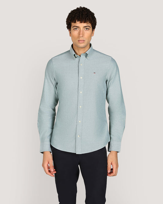 Gant Slim Classic Oxford Shirt For Men FOREST GREEN / M