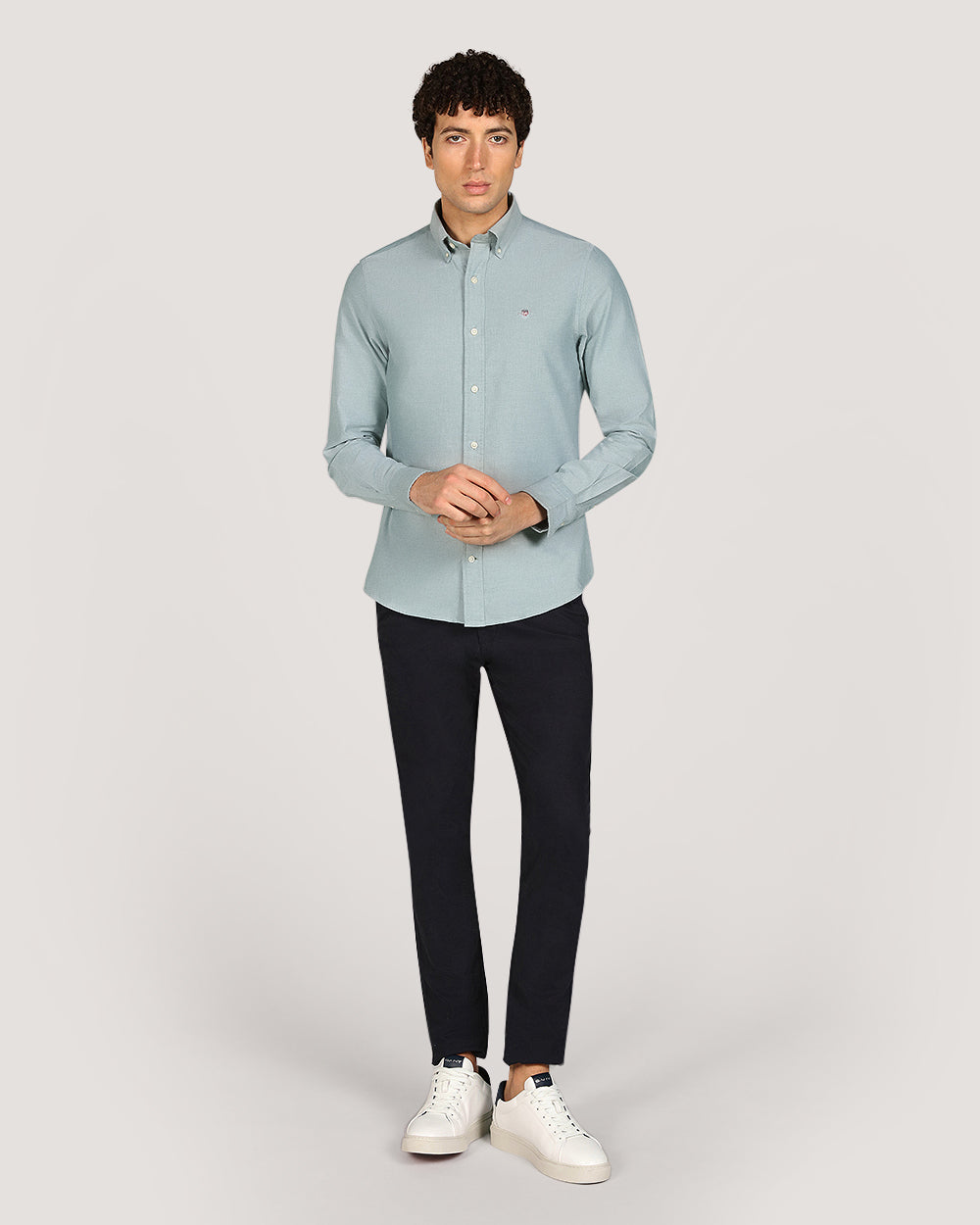 Gant Slim Classic Oxford Shirt For Men FOREST GREEN / M