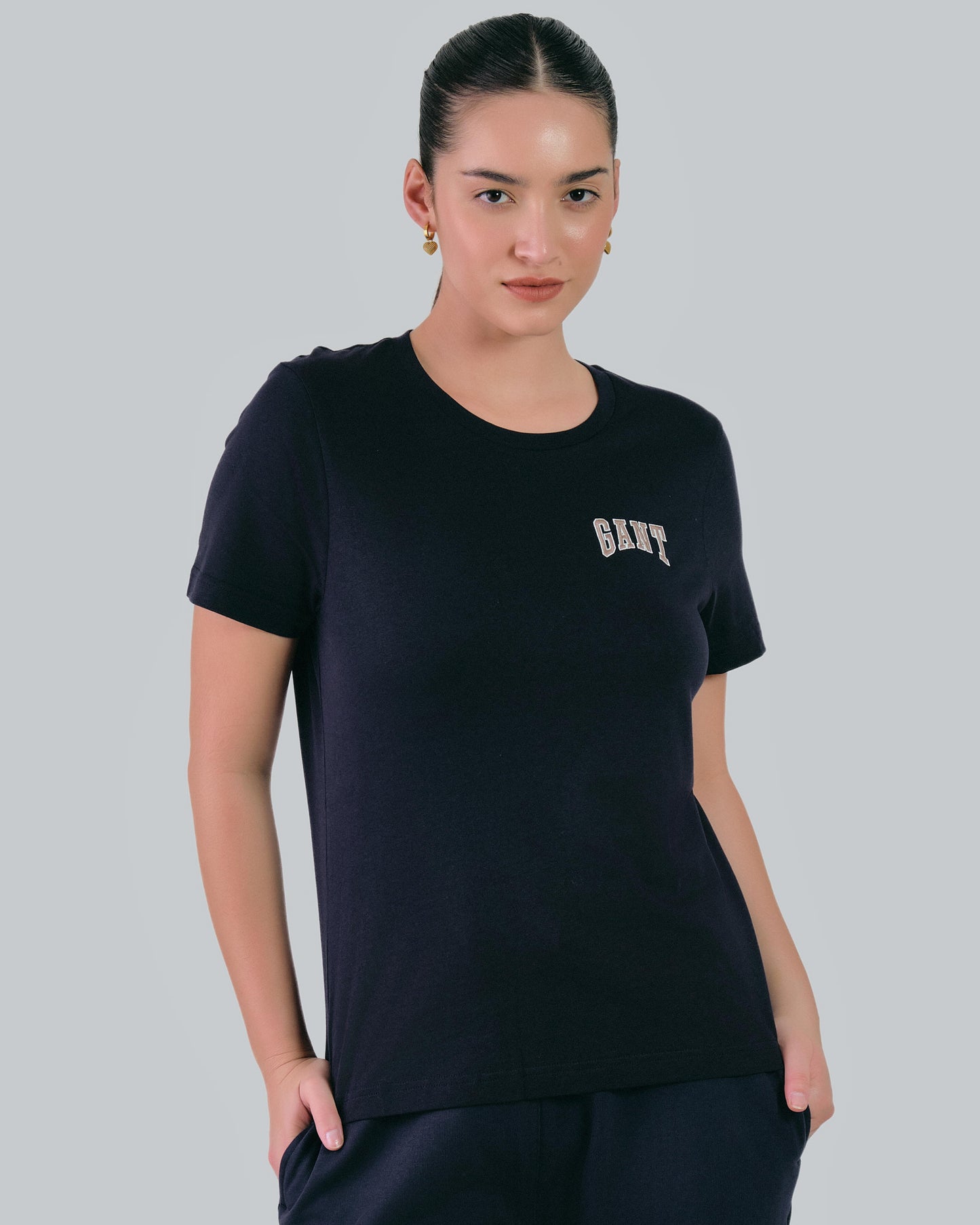 Regular Fit Logo T-Shirt Evening Blue / M