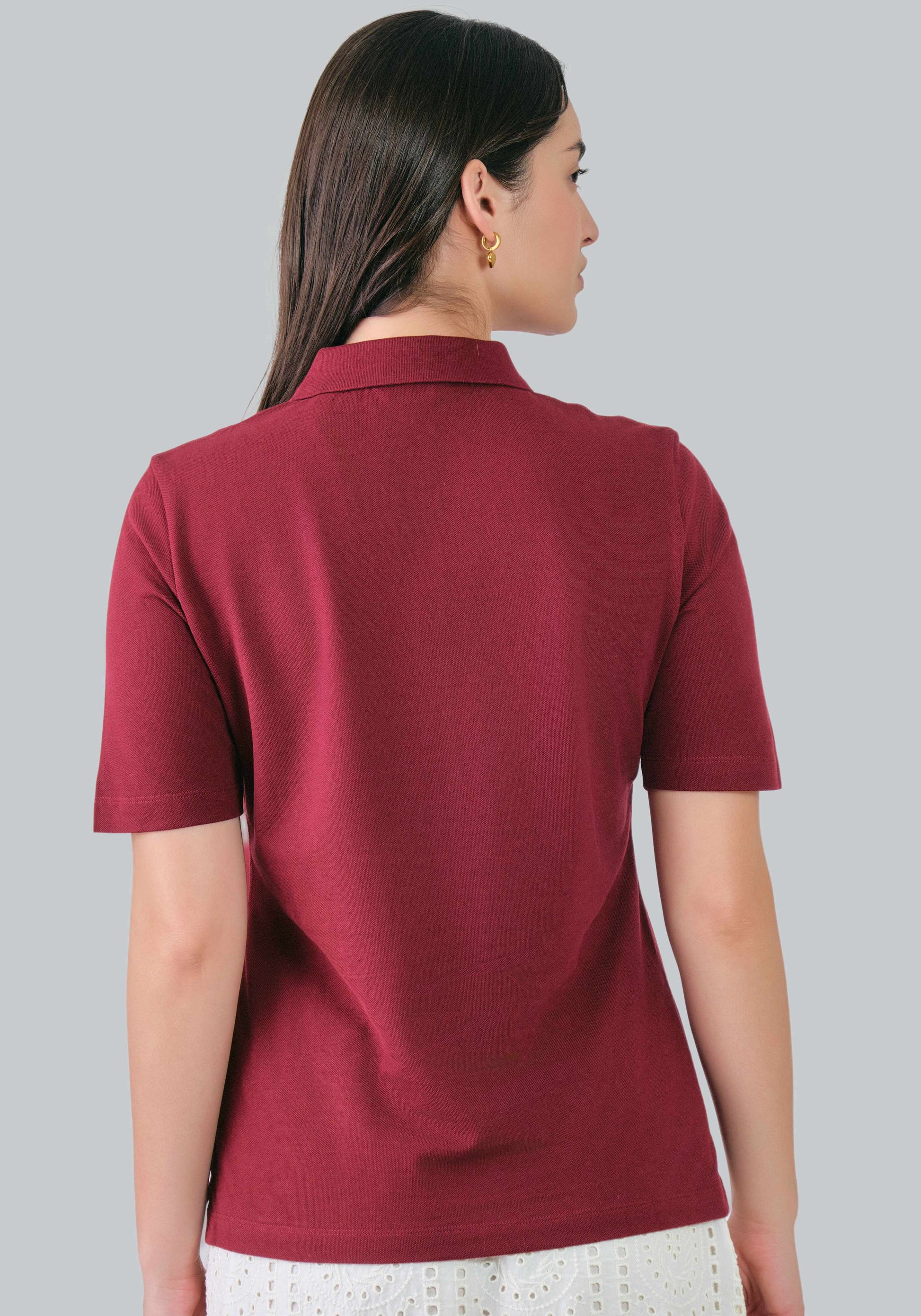 Shield Pique Polo Shirt Plumped Red / M