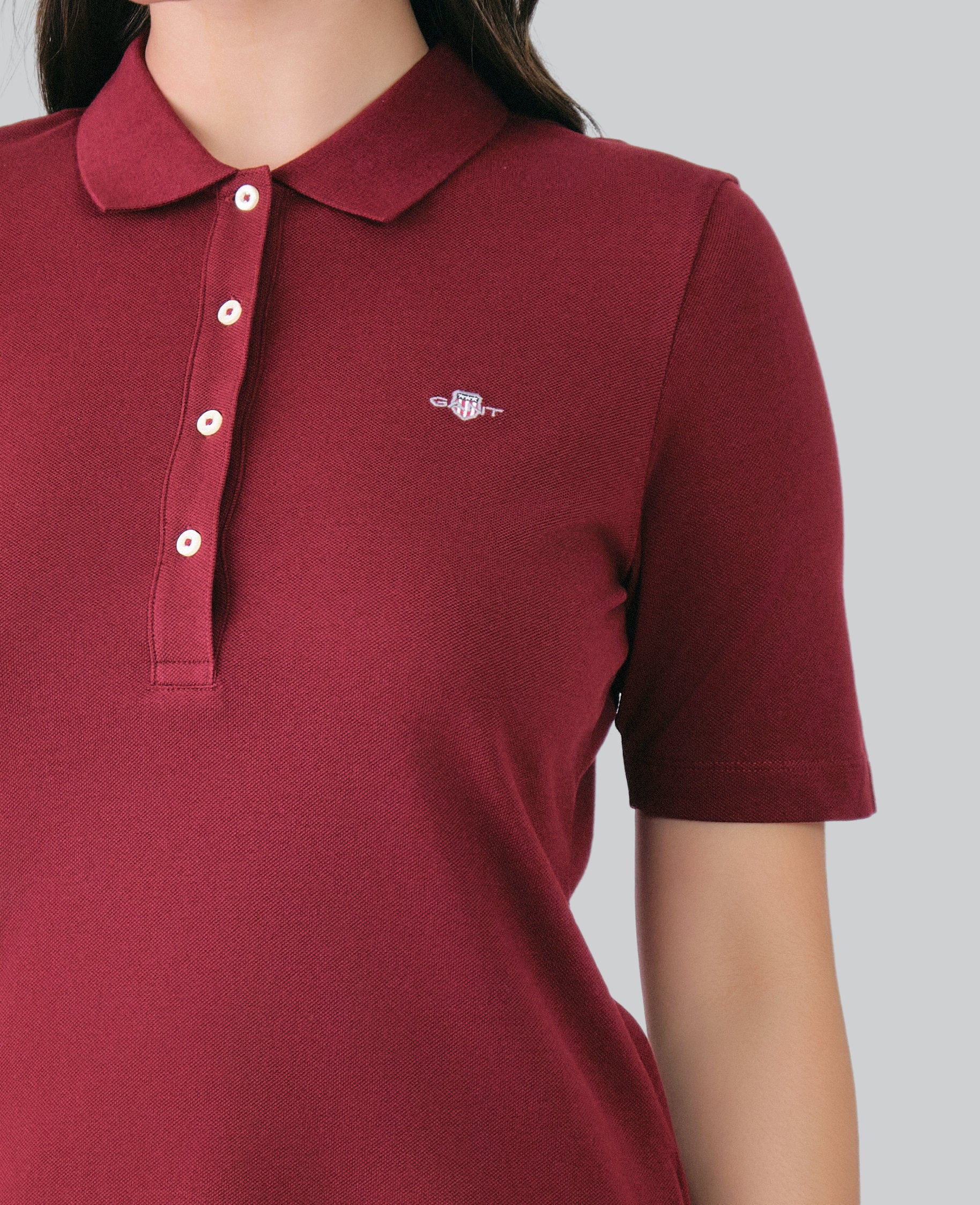 Shield Pique Polo Shirt Plumped Red / M