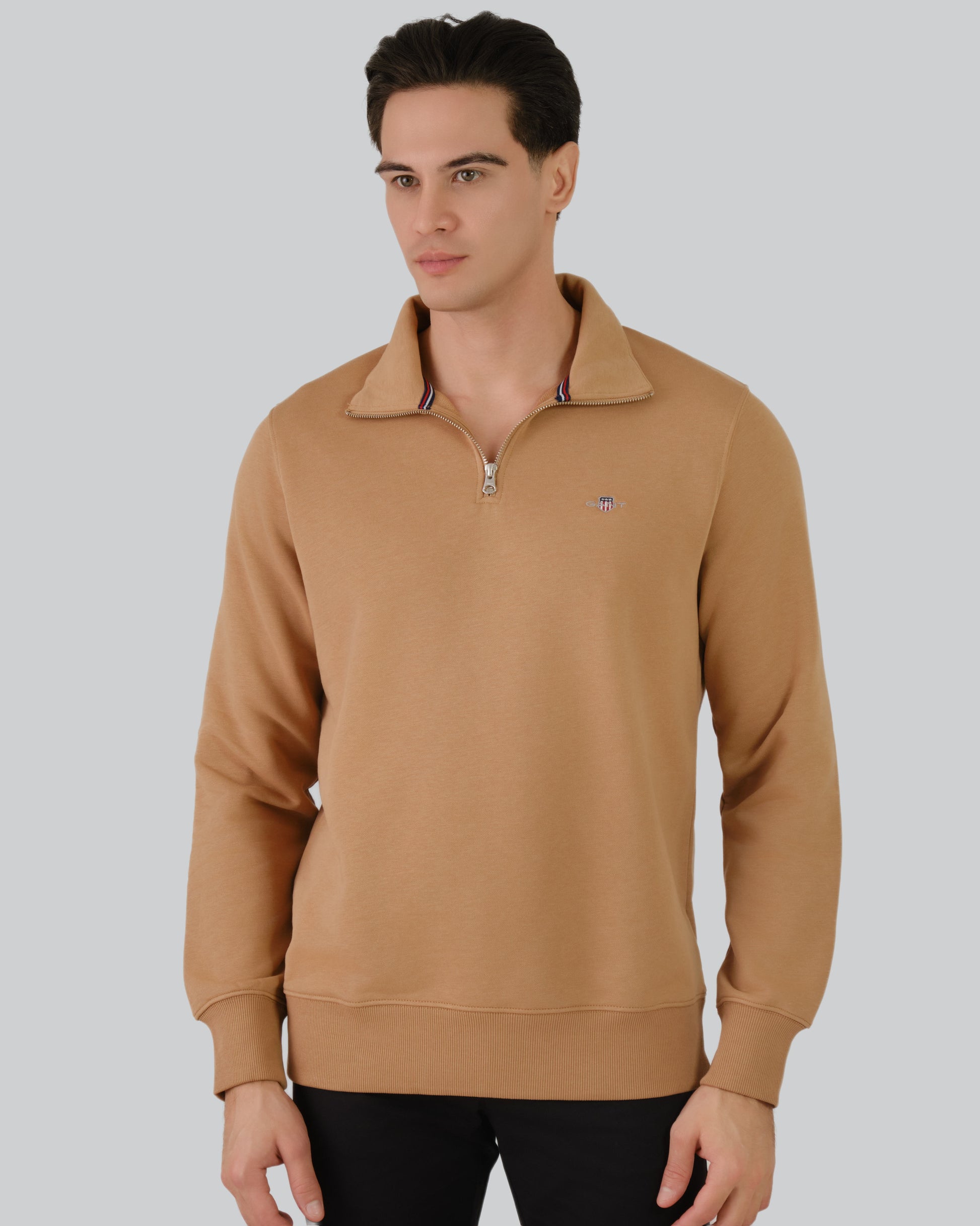 Shield Half-Zip Sweatshirt Warm Khaki / M