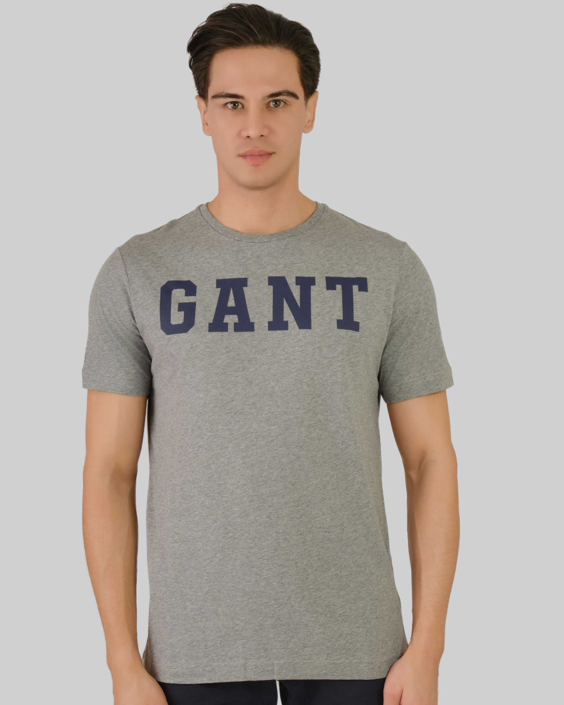 Gant Logo T-Shirt Grey Melange / M