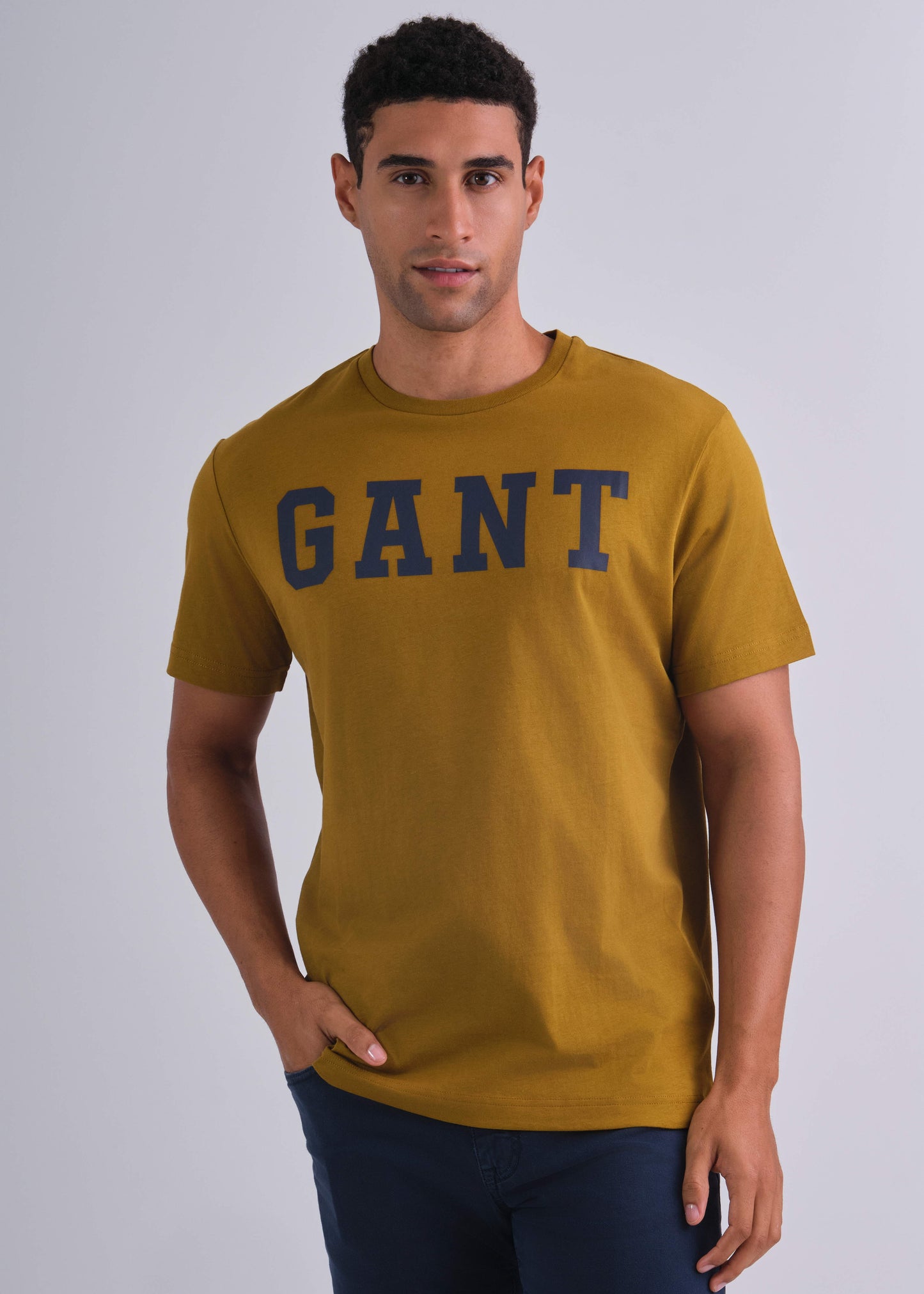 Gant Logo T-Shirt Woody Brown / M