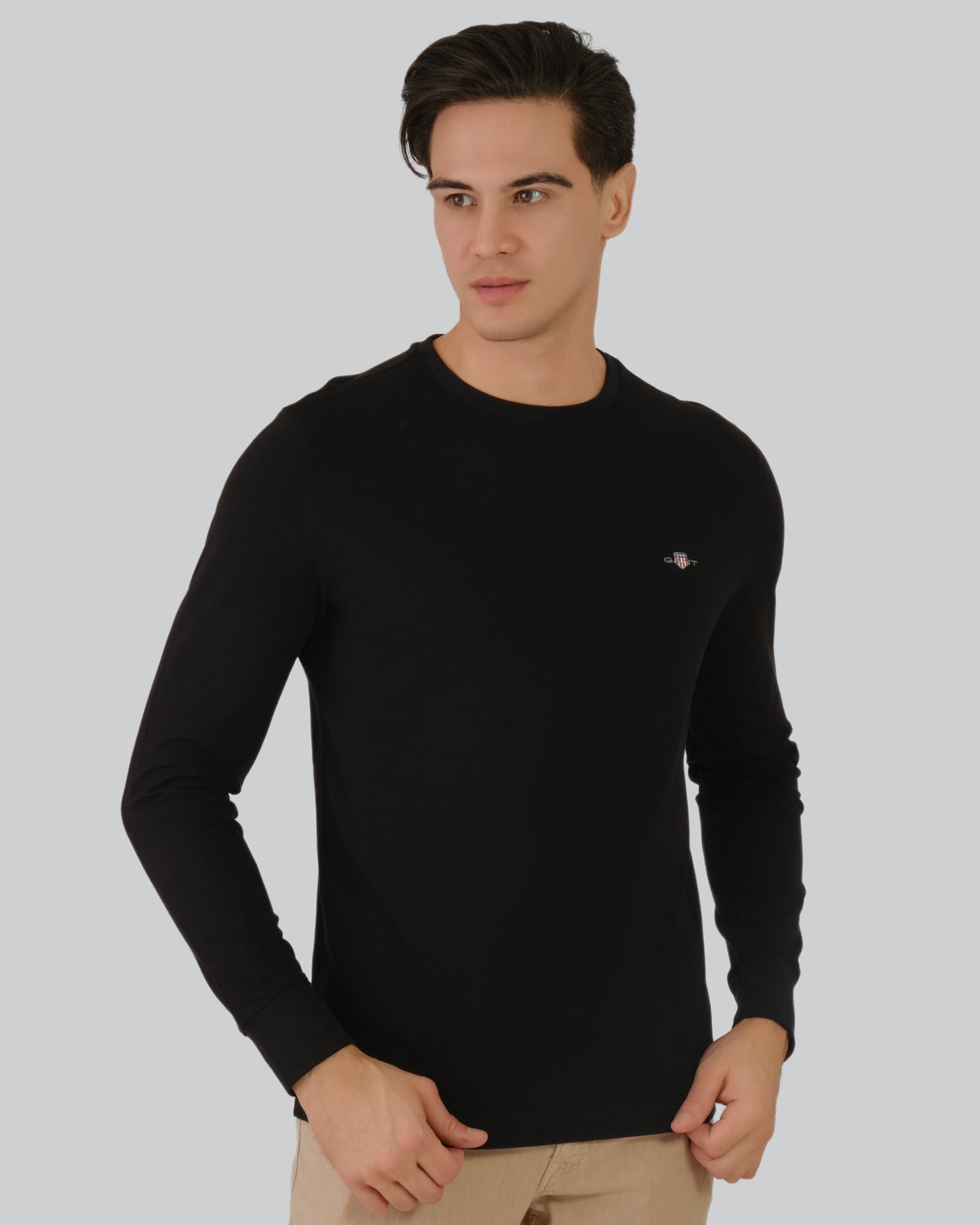 Pique Long Sleeve T-Shirt Black / M