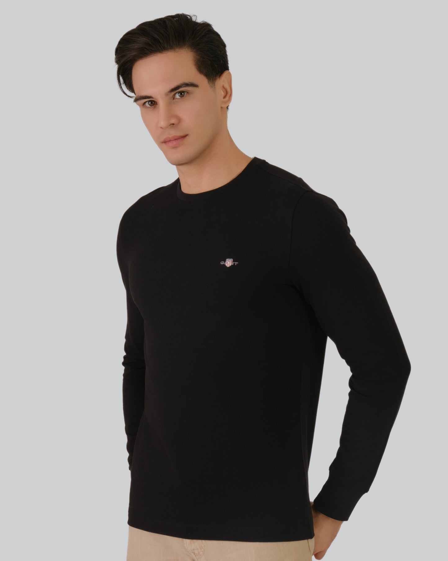 Pique Long Sleeve T-Shirt Black / M