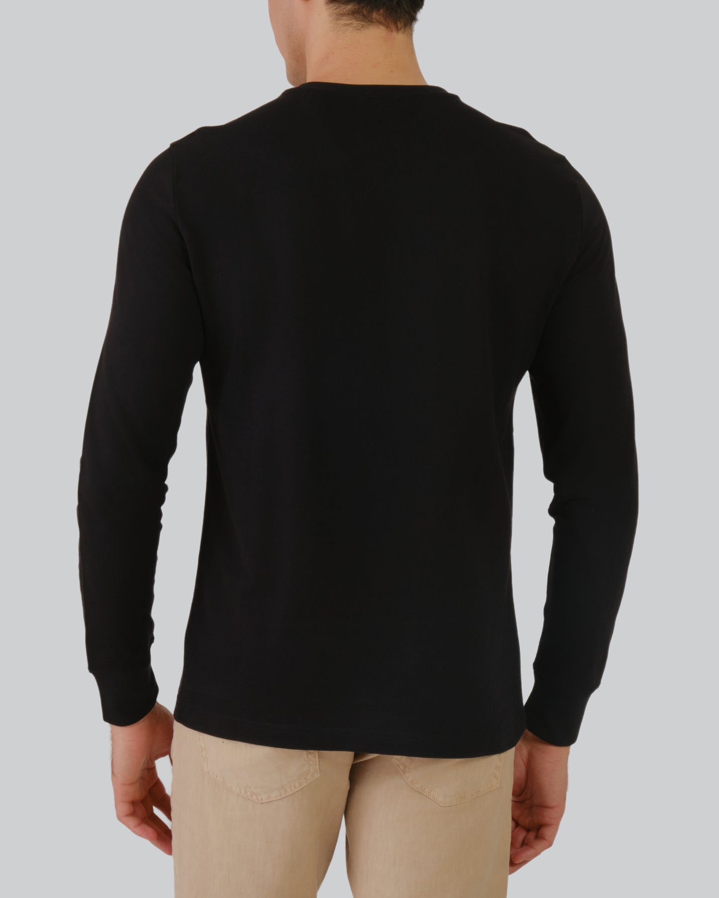 Pique Long Sleeve T-Shirt Black / M