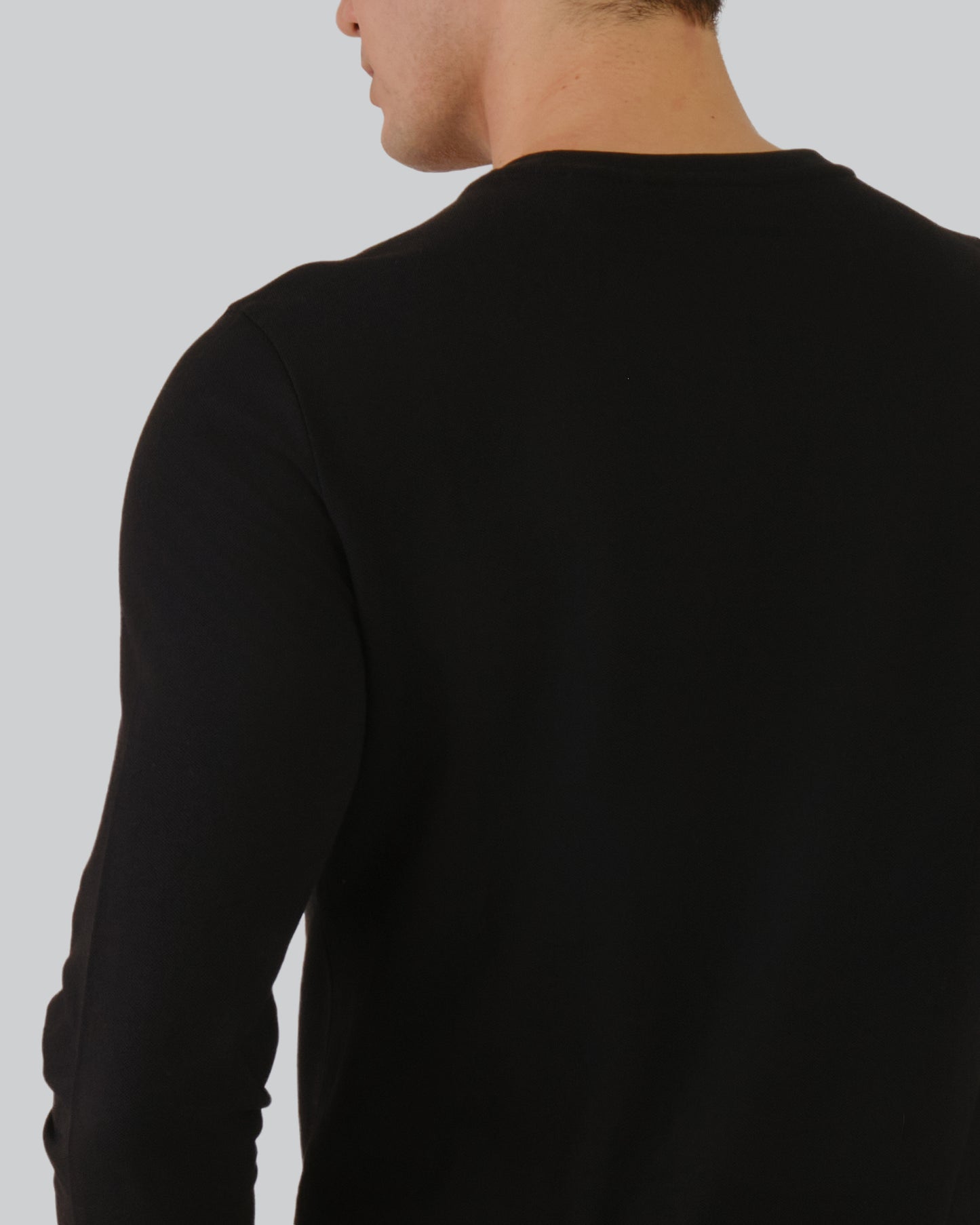 Pique Long Sleeve T-Shirt Black / M