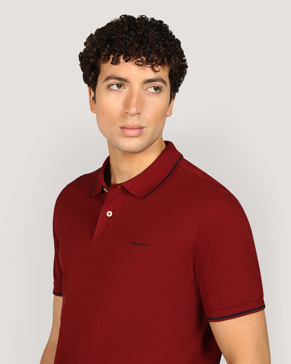 Gant Tippg Short Sleeve Piqué Polo Shirt For Men PLUMPED RED / M