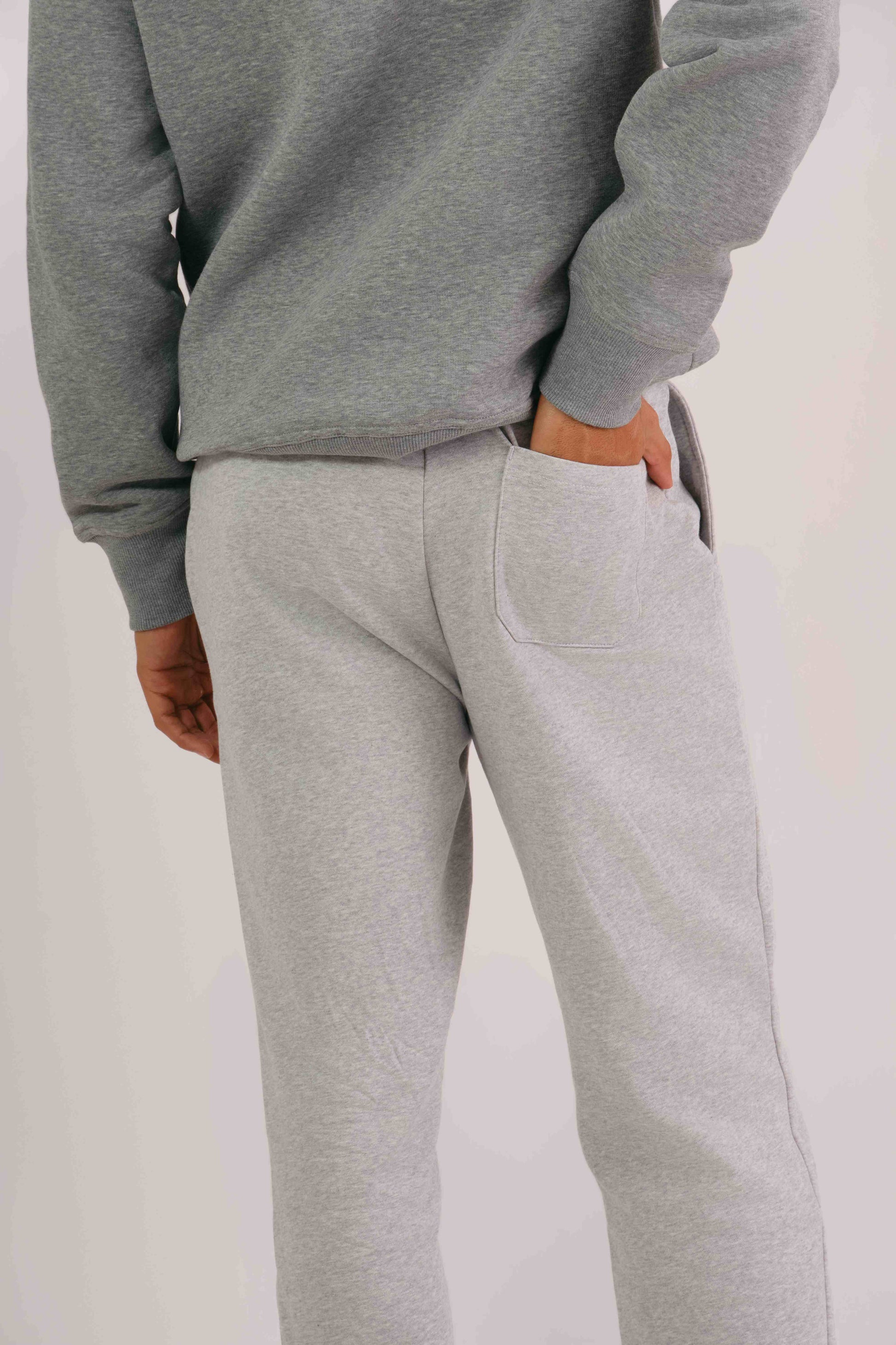 Shield Logo Sweat Pants Light Grey Melange / M