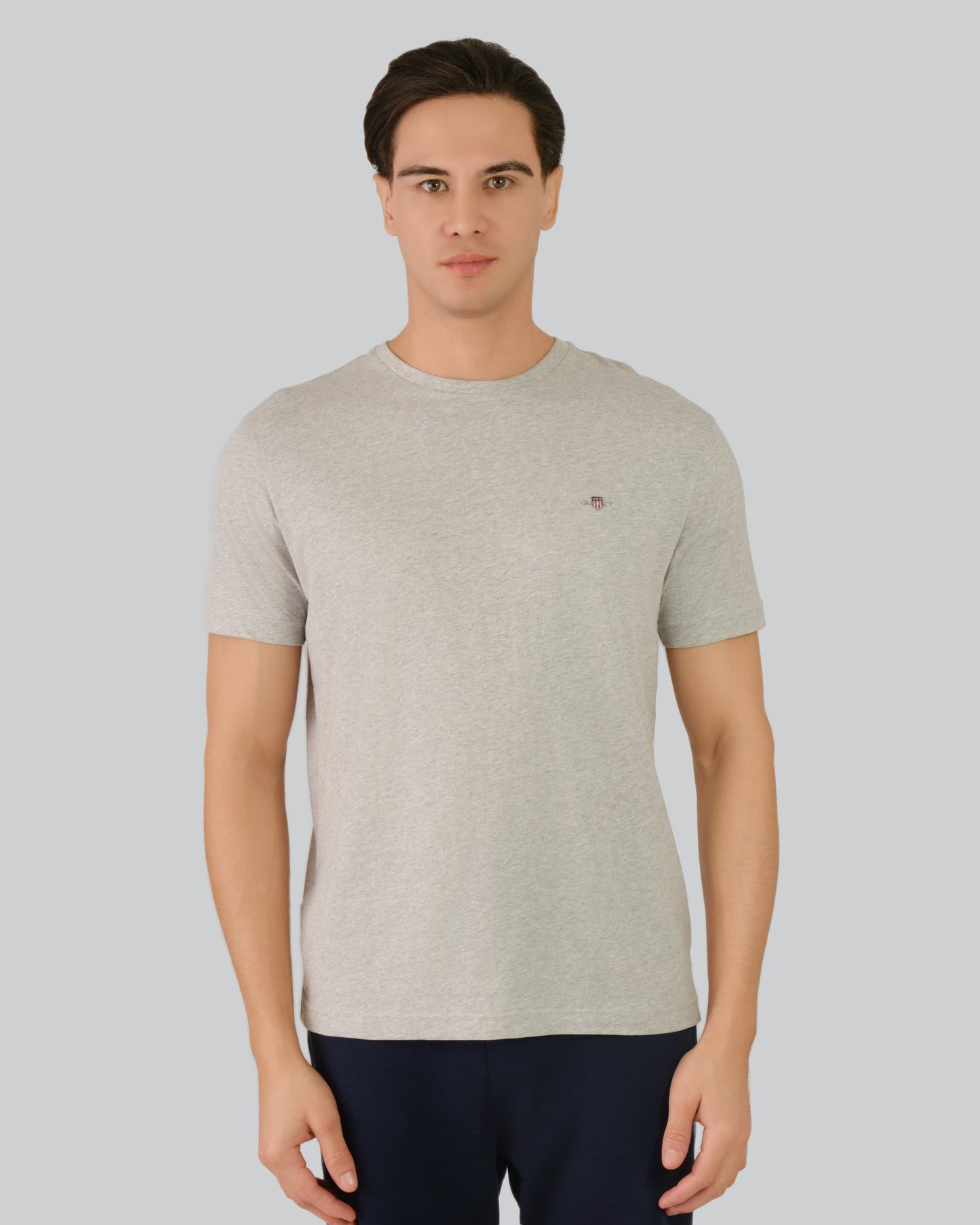 GANT Shield Logo T-Shirt Light Grey Melange / M