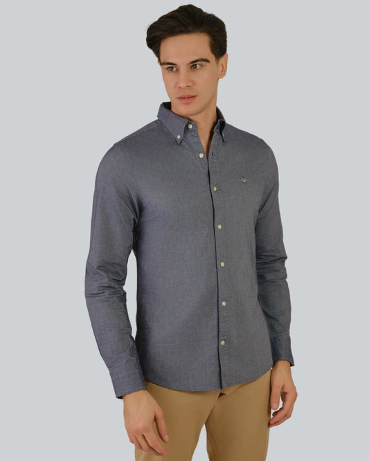 Slim Oxford Shirt Marine / M