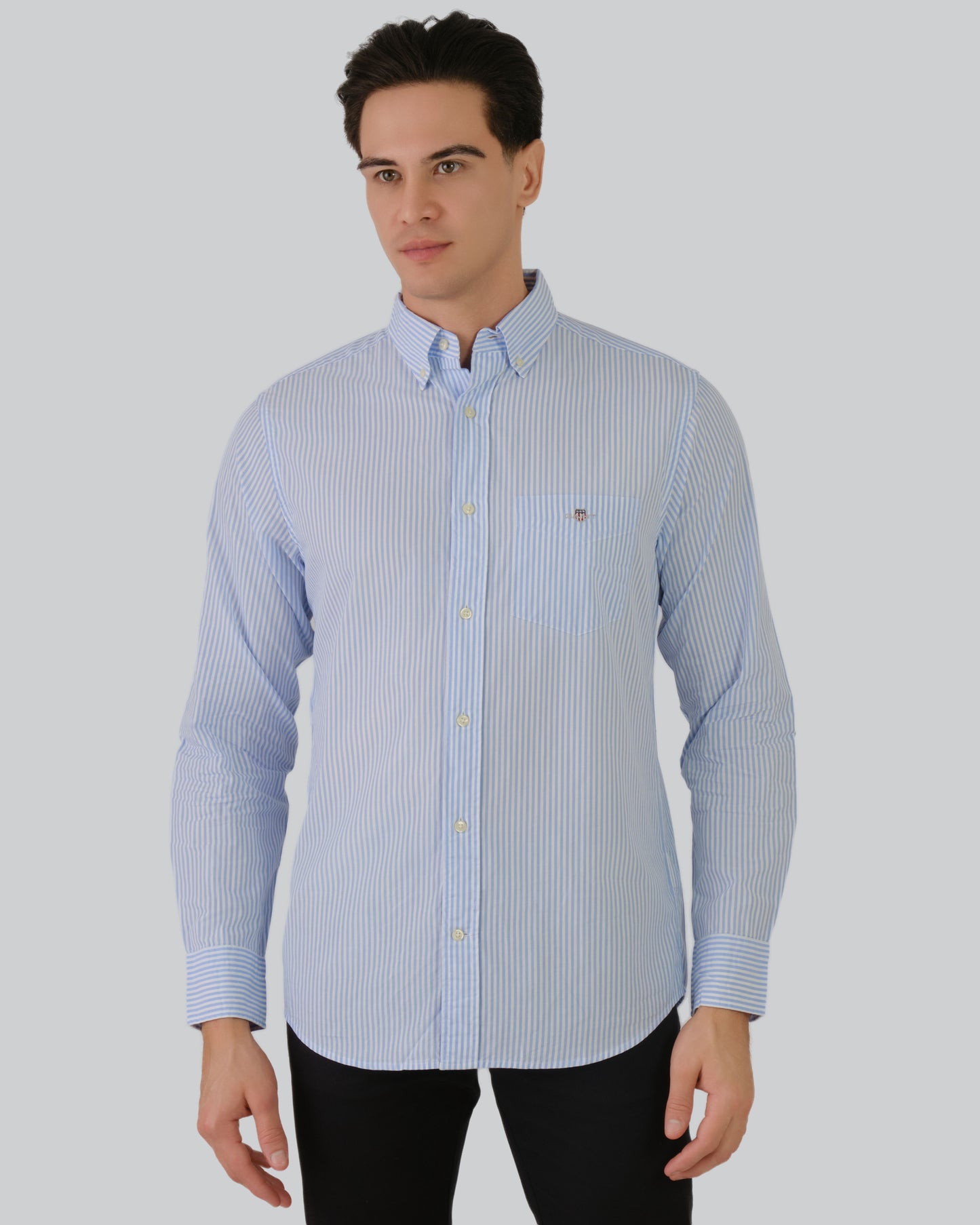 GANT Regular Fit Poplin Banker Shirt Capri Blue / M