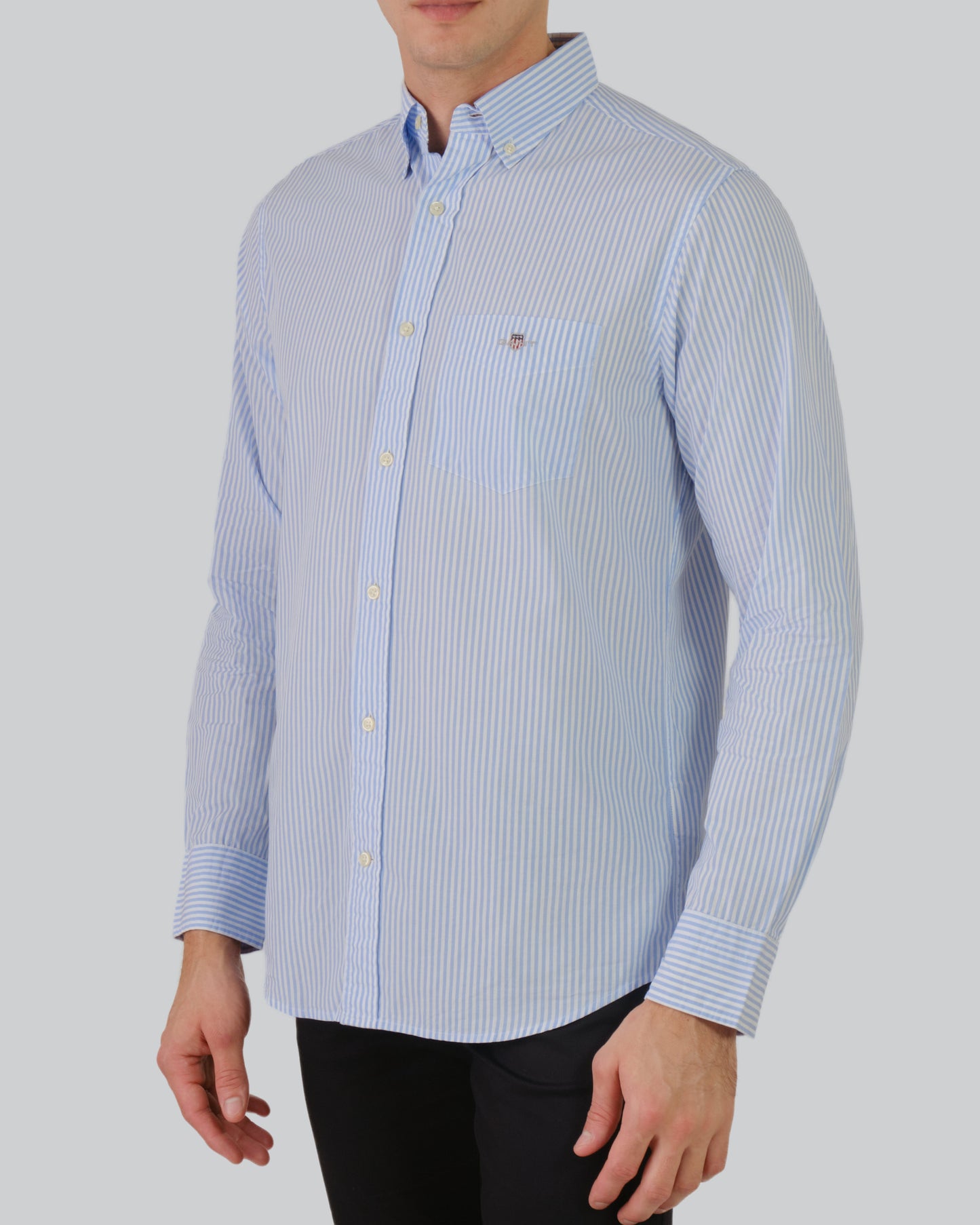 GANT Regular Fit Poplin Banker Shirt Capri Blue / M