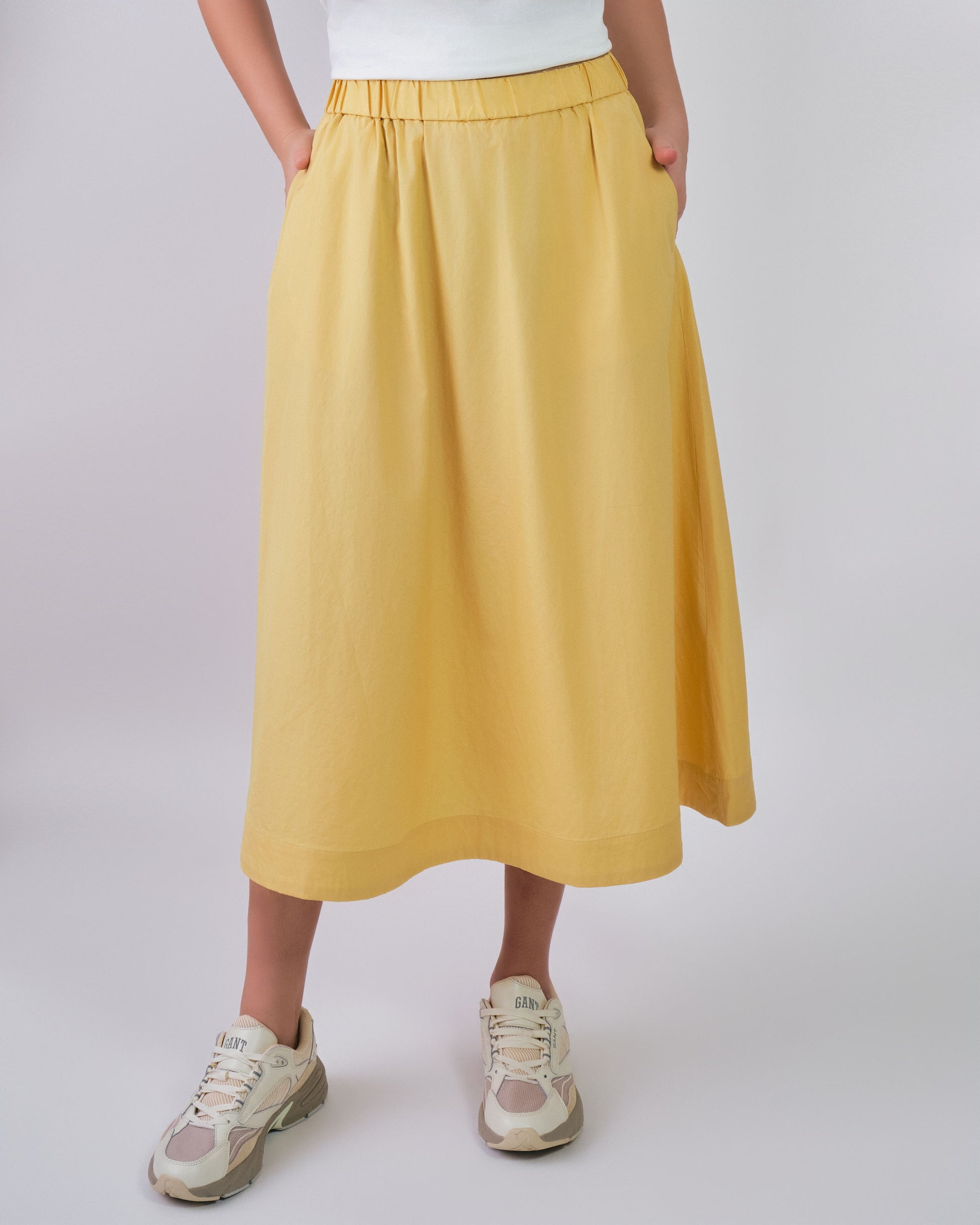 Lightweight Chino Skirt Dusty Yellow / 36