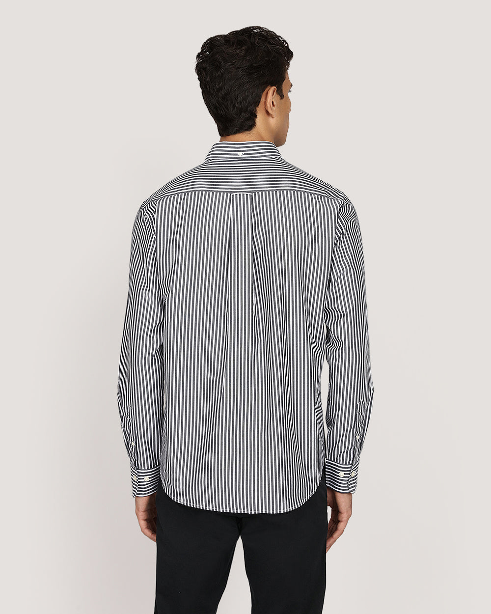 Gant Regular Classic Poplin Stripe Shirt BLACK / M