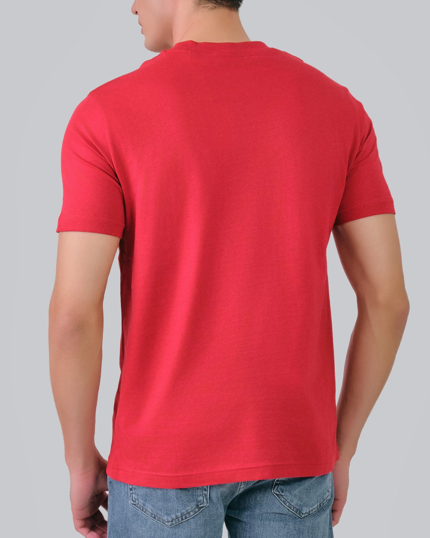 Regular Fit Tonal Shield T-Shirt Ruby Red / M