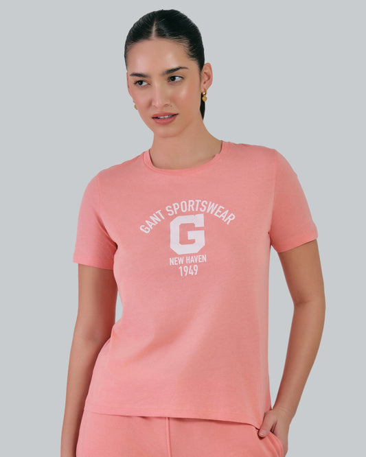 Regular Fit Logo T-Shirt Peachy Pink / M