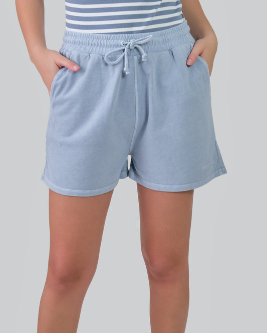 Relaxed Fit Sunfaded Shorts Dove Blue / M