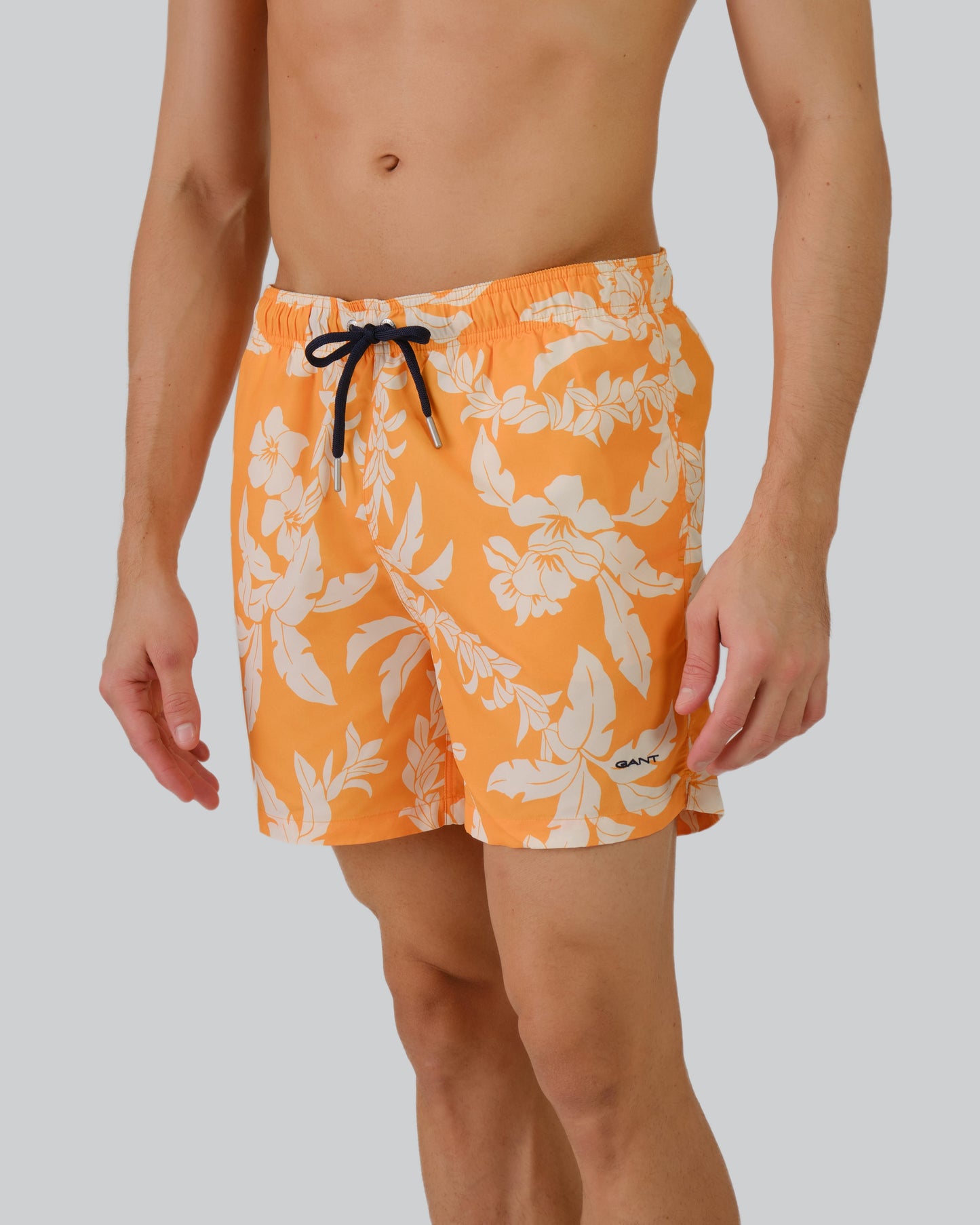 Palm Lei Print Swim Shorts Medal Yellow / M