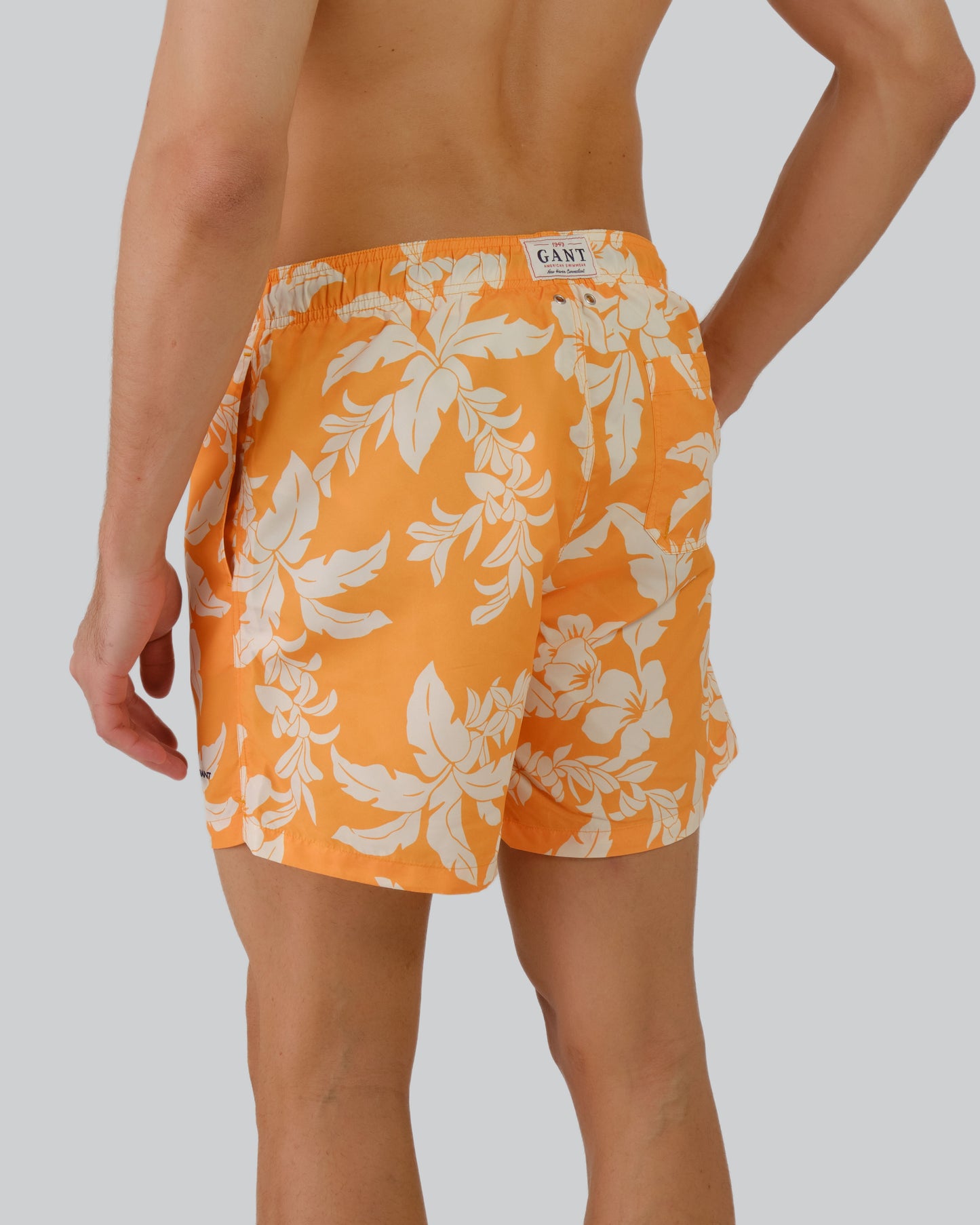 Palm Lei Print Swim Shorts Medal Yellow / M