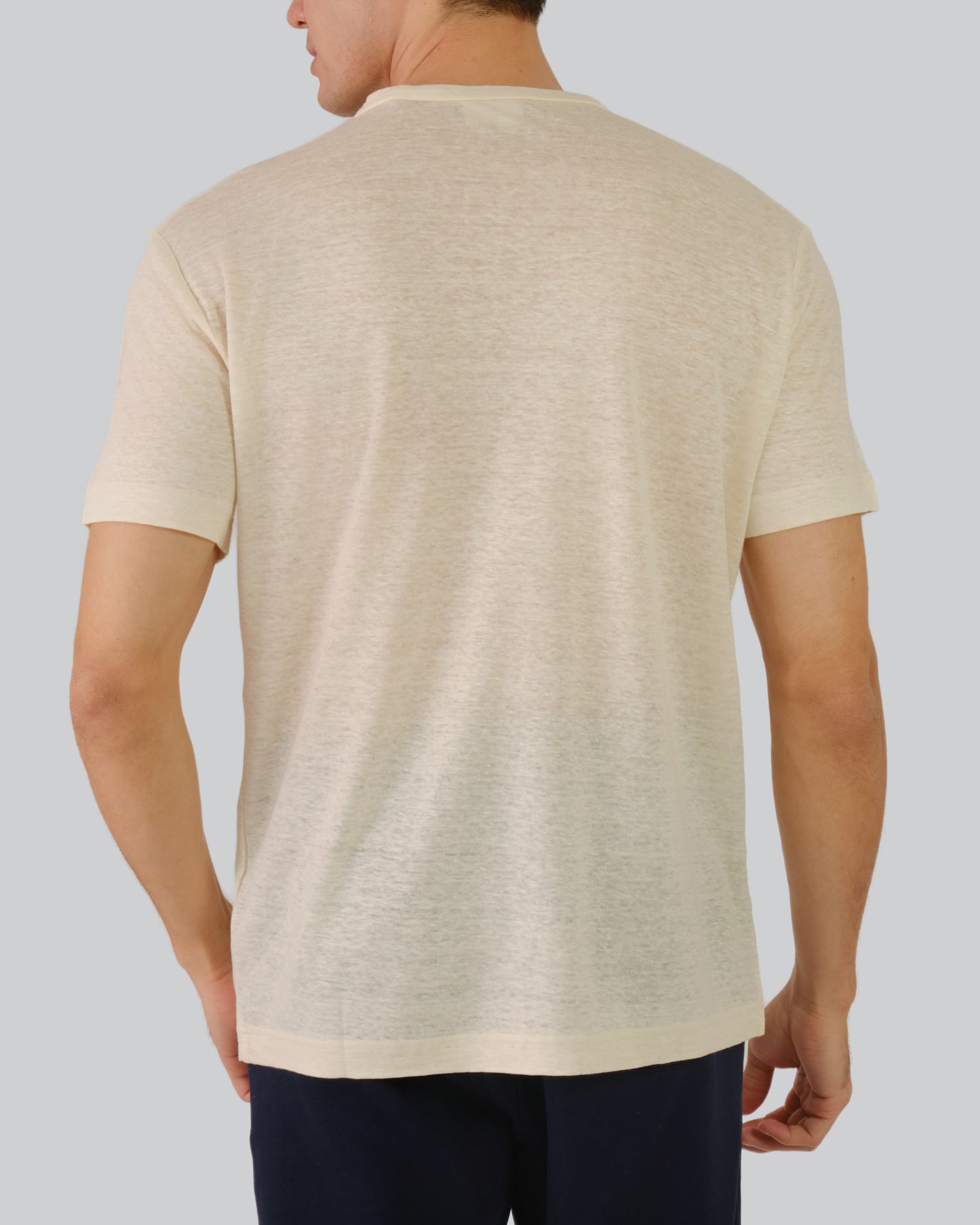 Linen T-Shirt Cream / M