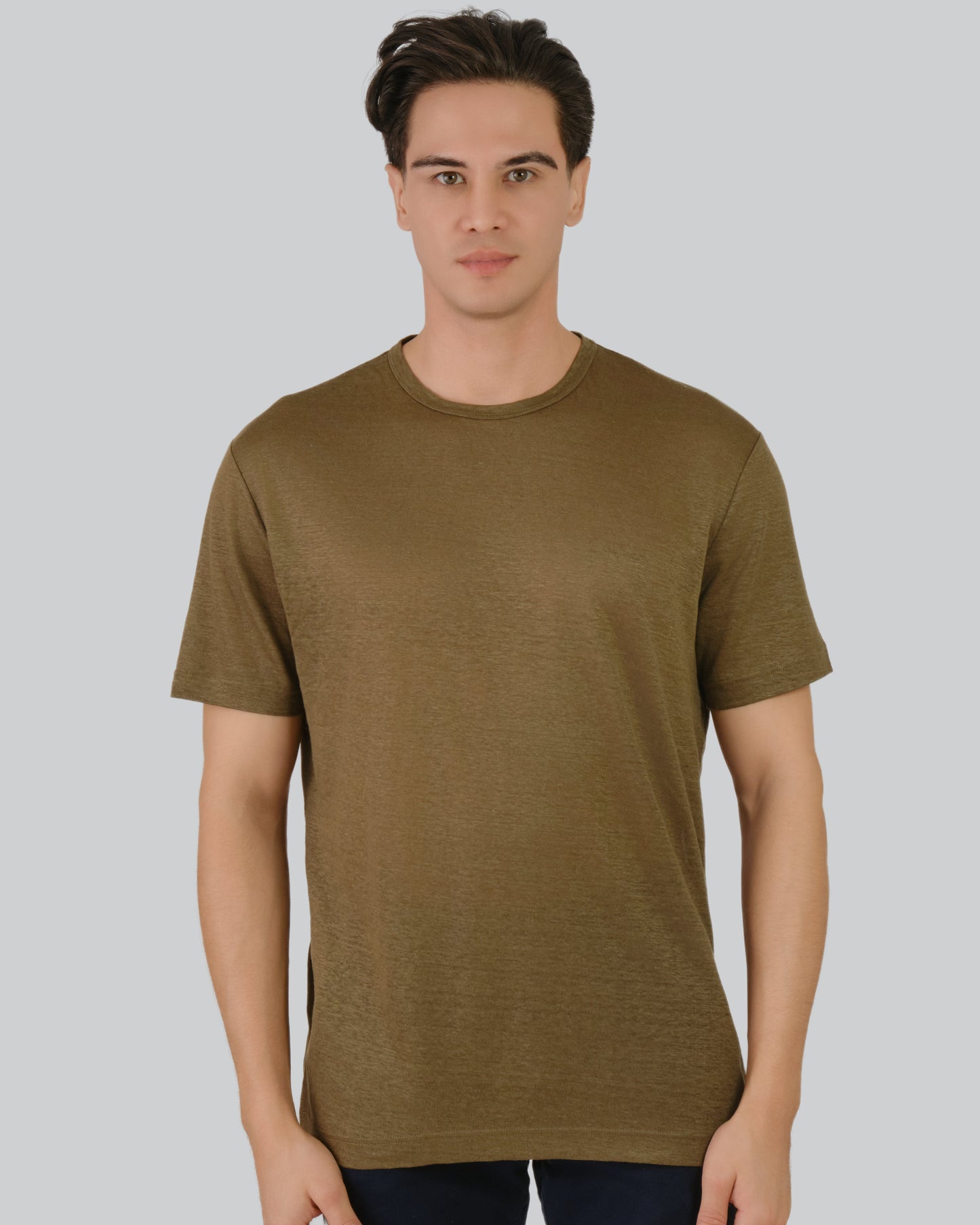 Linen T-Shirt Juniper Green / M