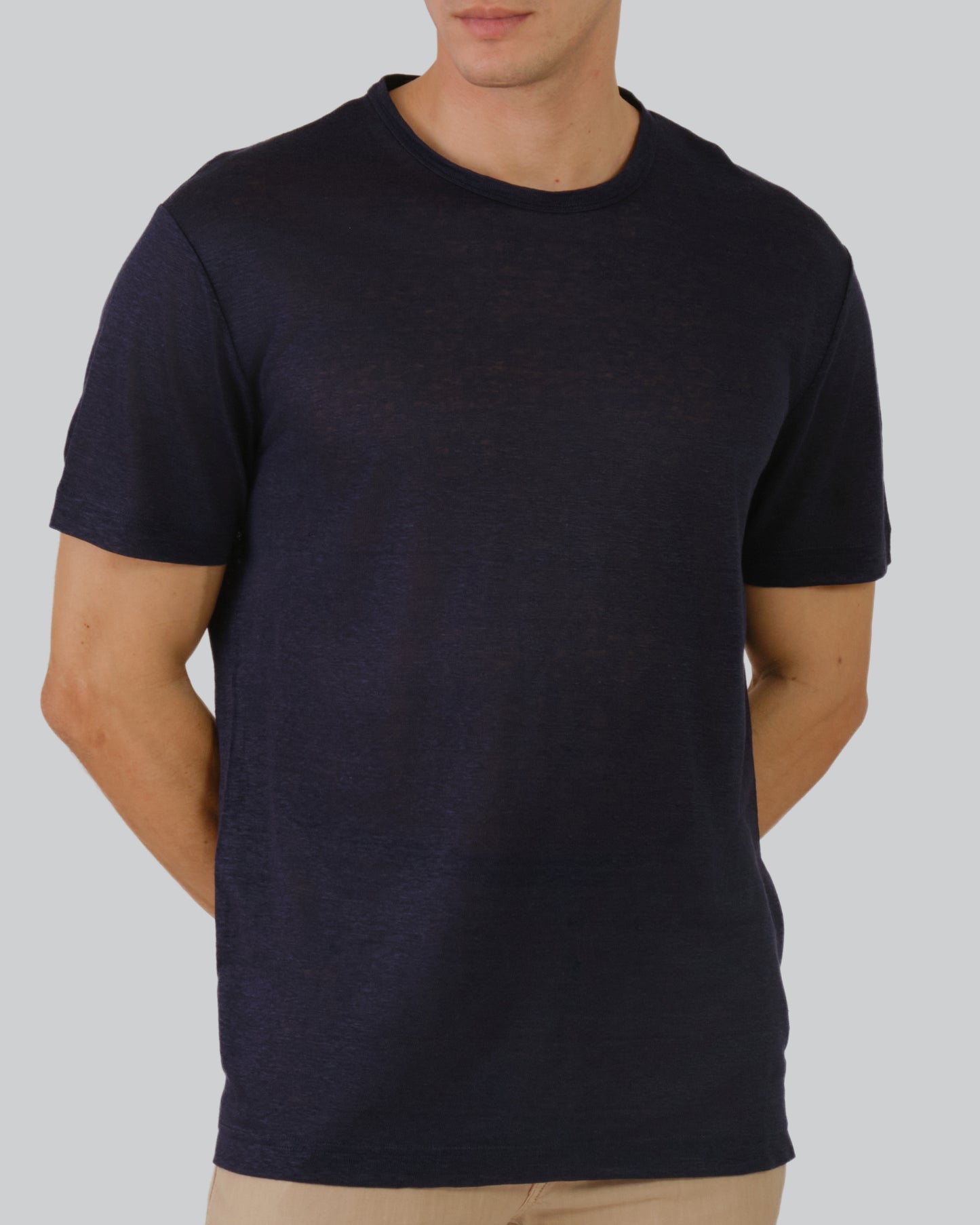 Linen T-Shirt Evening Blue / M