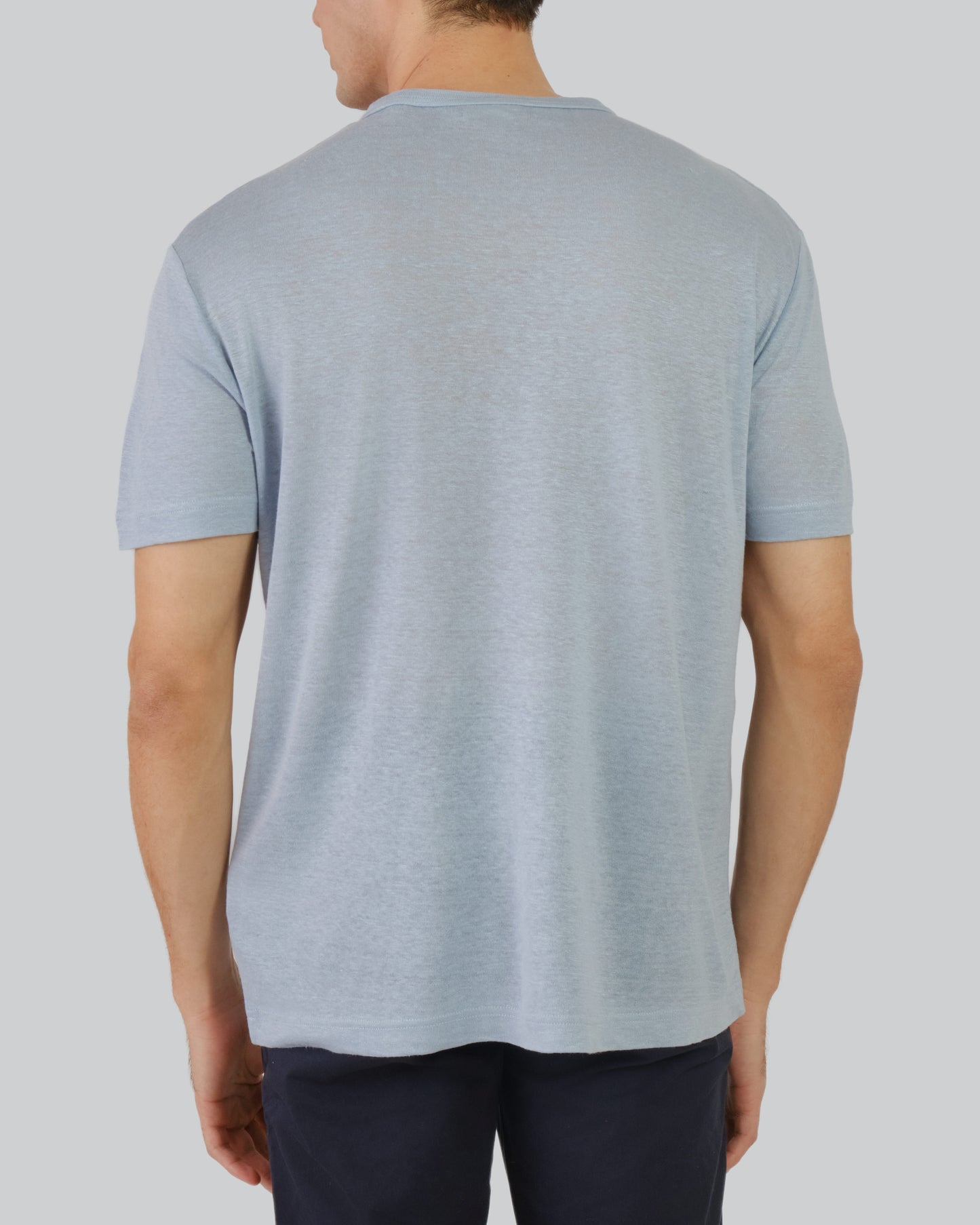 Linen T-Shirt Dove Blue / M