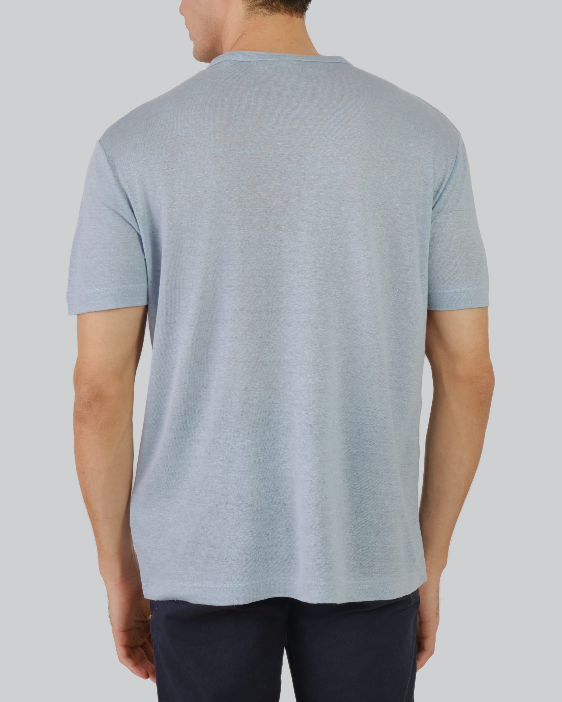 Linen T-Shirt Dove Blue / M