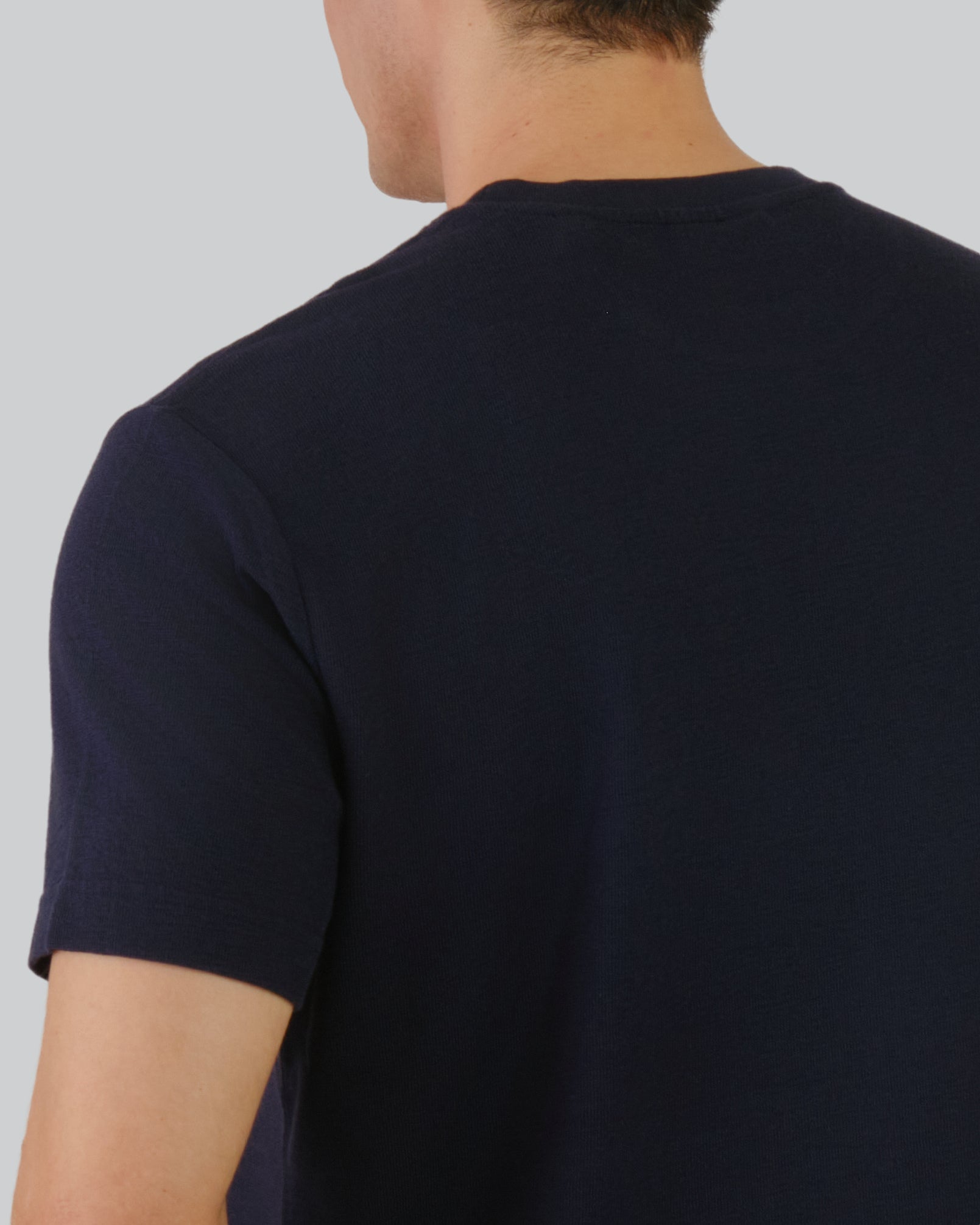 Textured T-Shirt Evening Blue / M