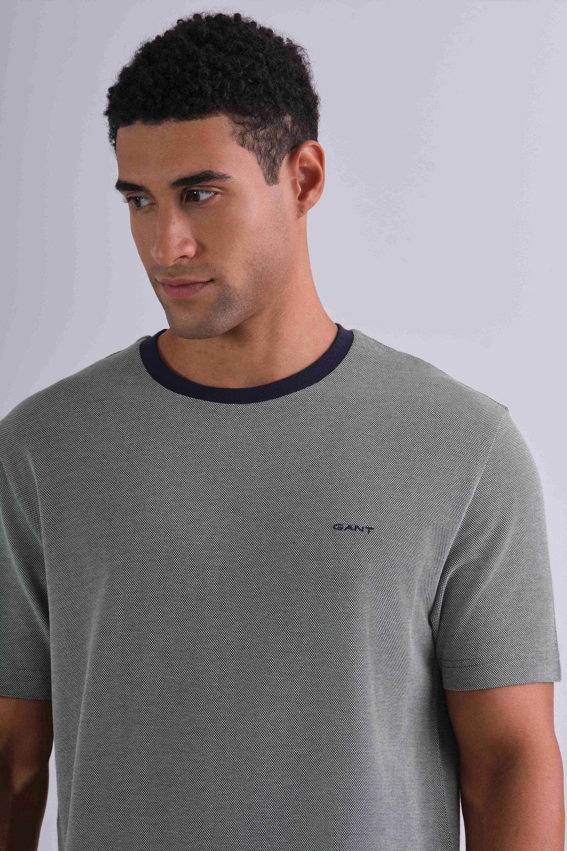 4-Col Oxford Regular T-Shirt Pine Green / M