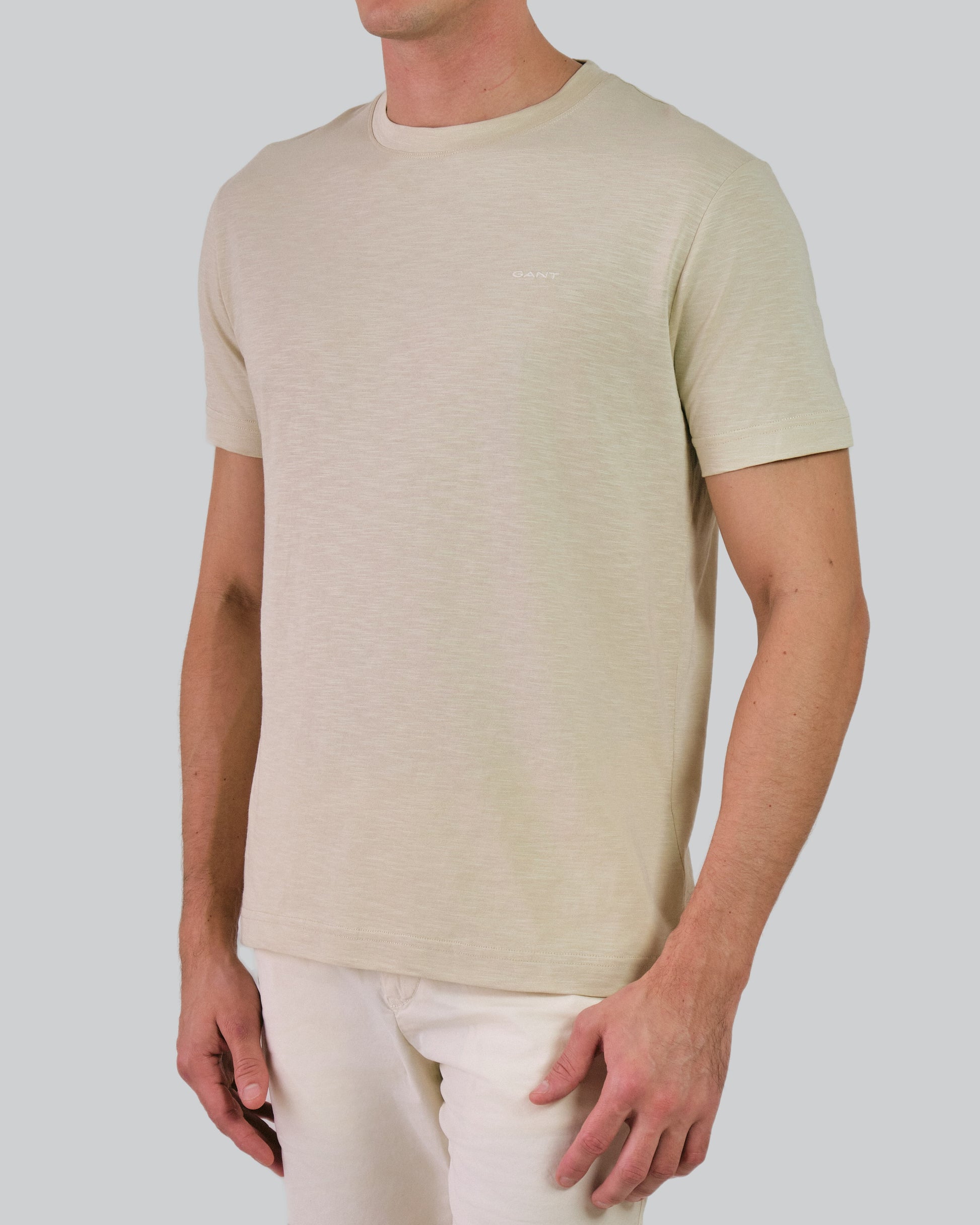 Slub Texture T-Shirt Silky Beige / M