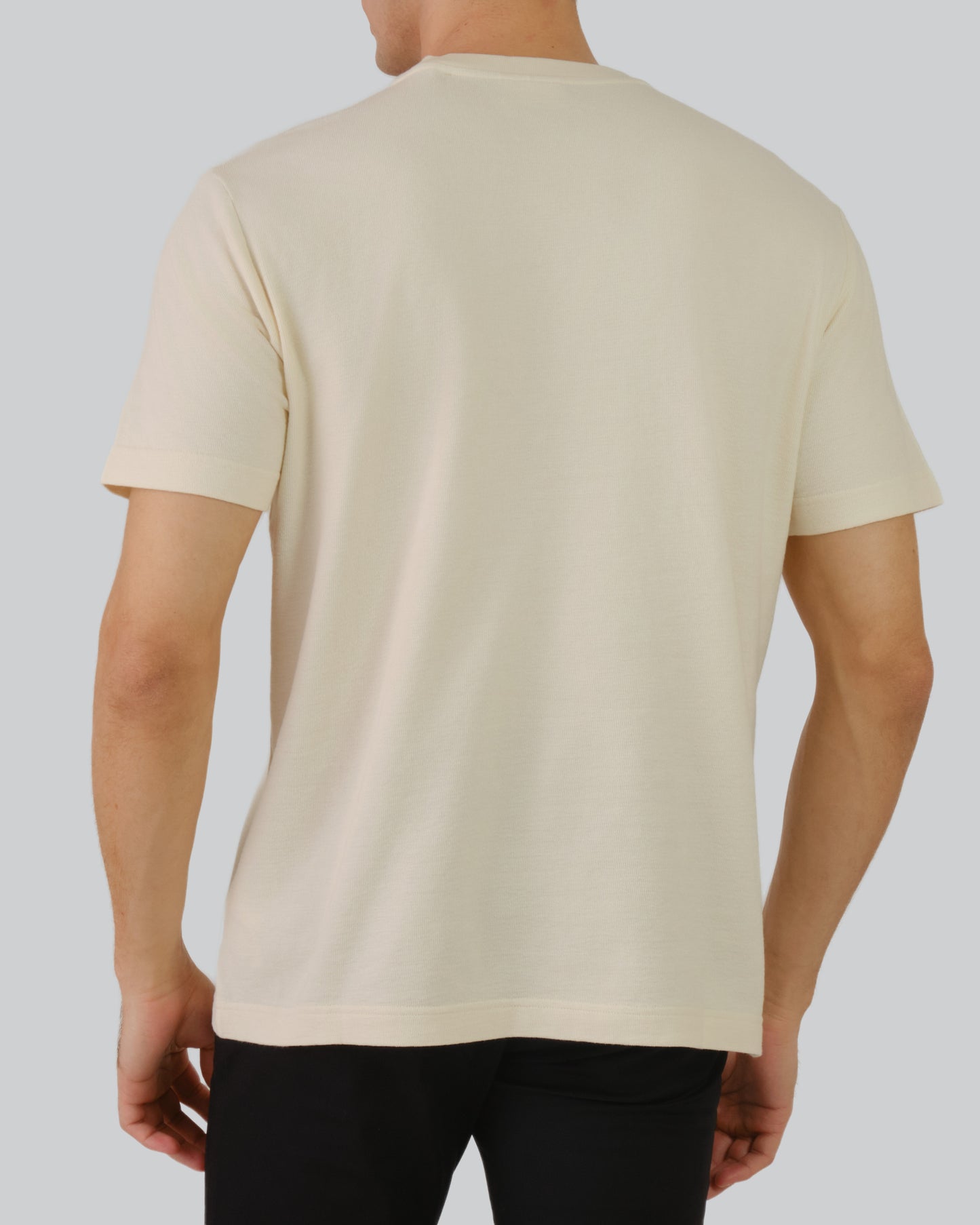 Slub Texture Polo Silky Beige / M