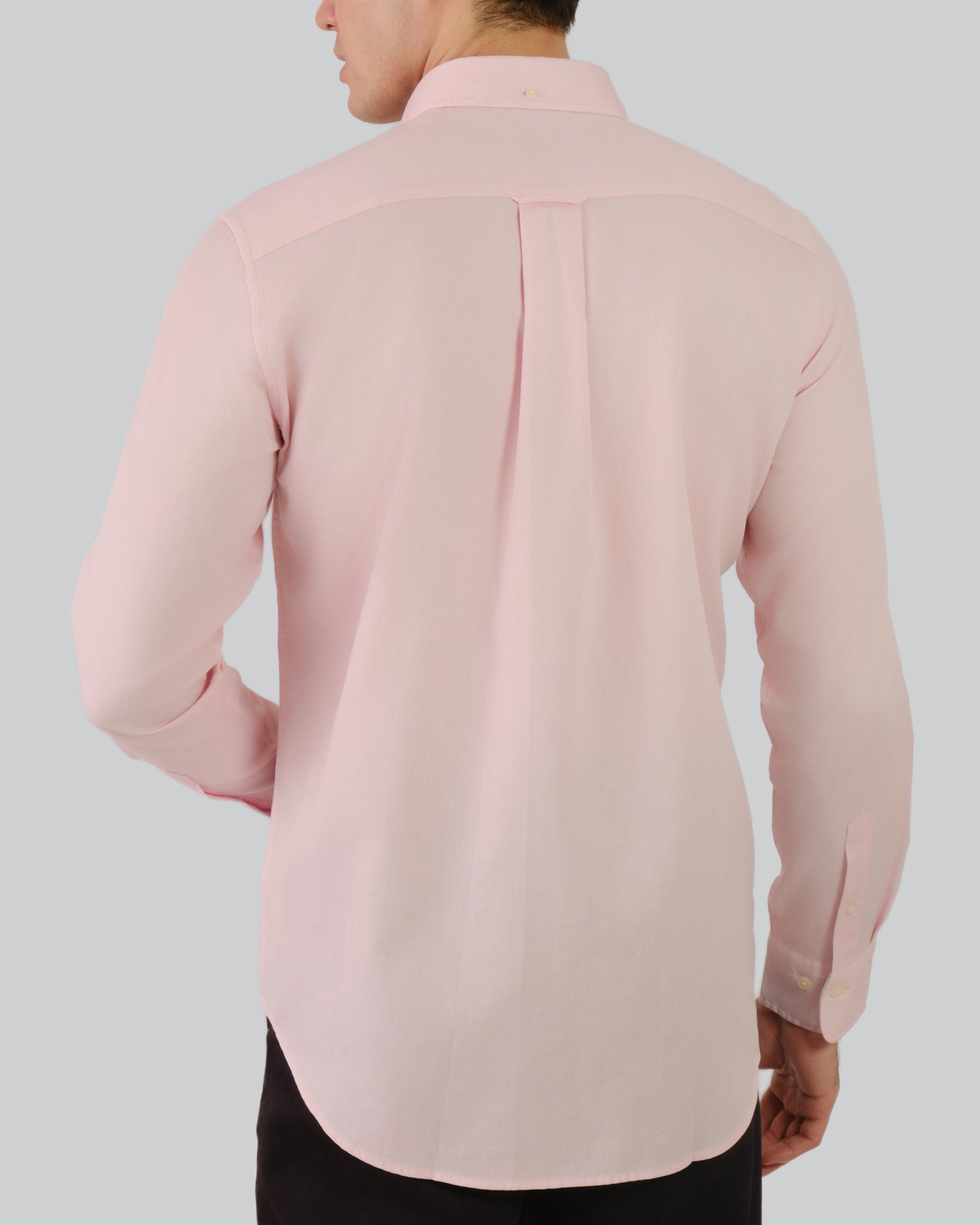 Regular Fit Honeycomb Texture Shirt Light Pink / M