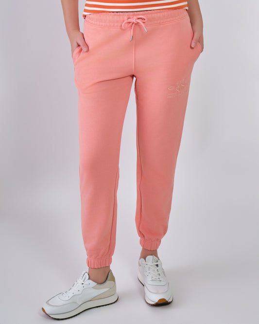 Regular Fit Tonal Shield Sweatpants Peachy Pink / M