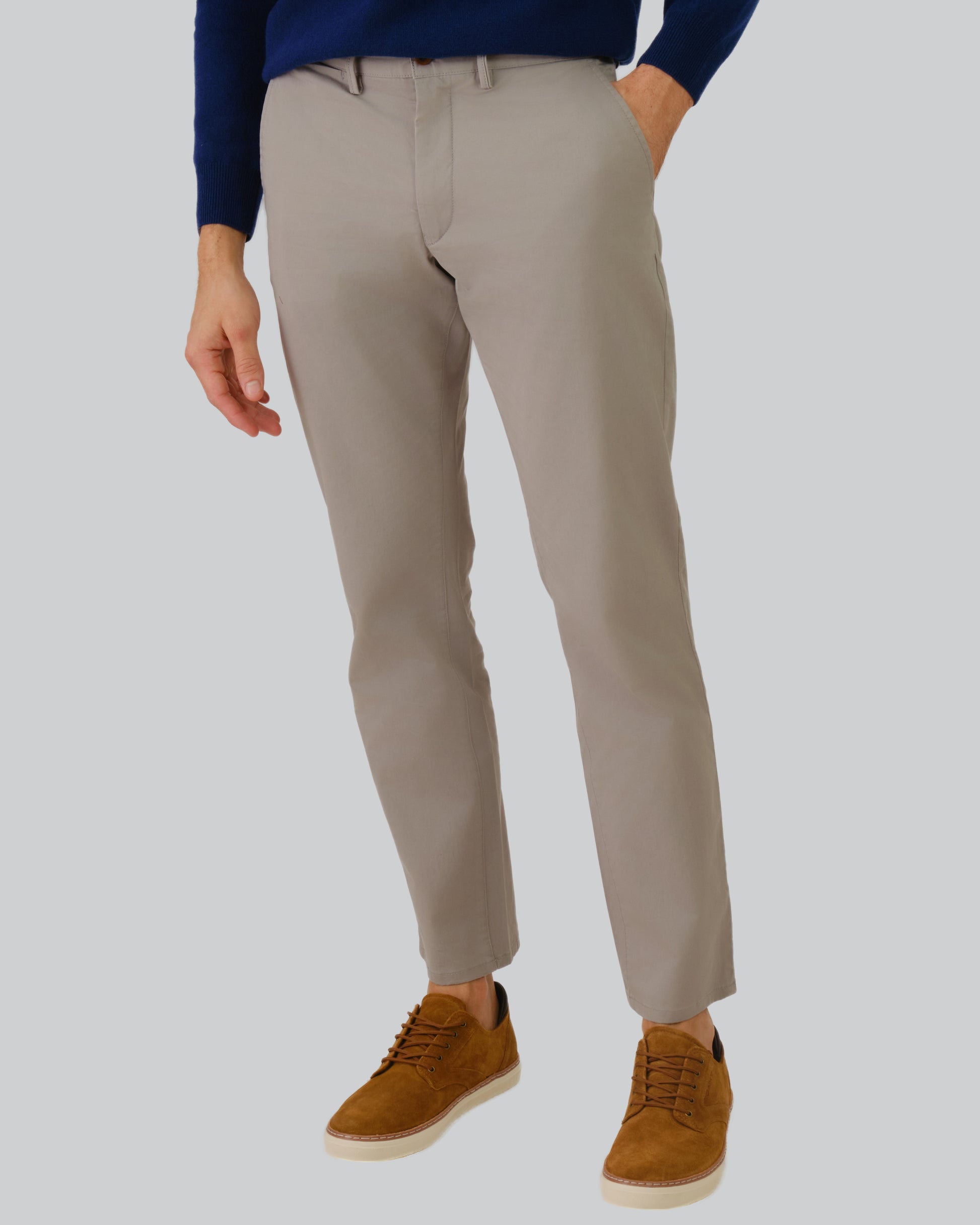 Af Tapered Stretch Twill Chinos Stone Grey / 32X32