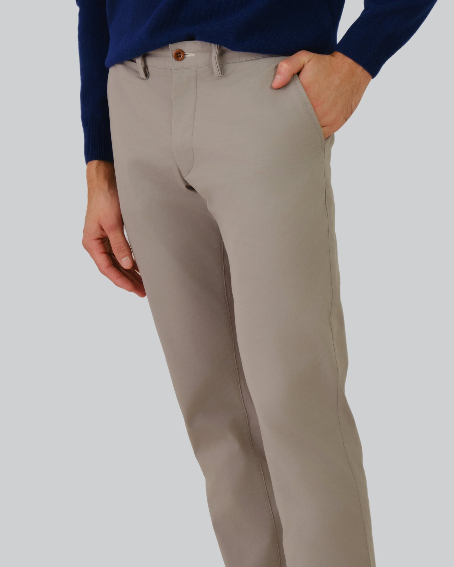 Af Tapered Stretch Twill Chinos Stone Grey / 32X32