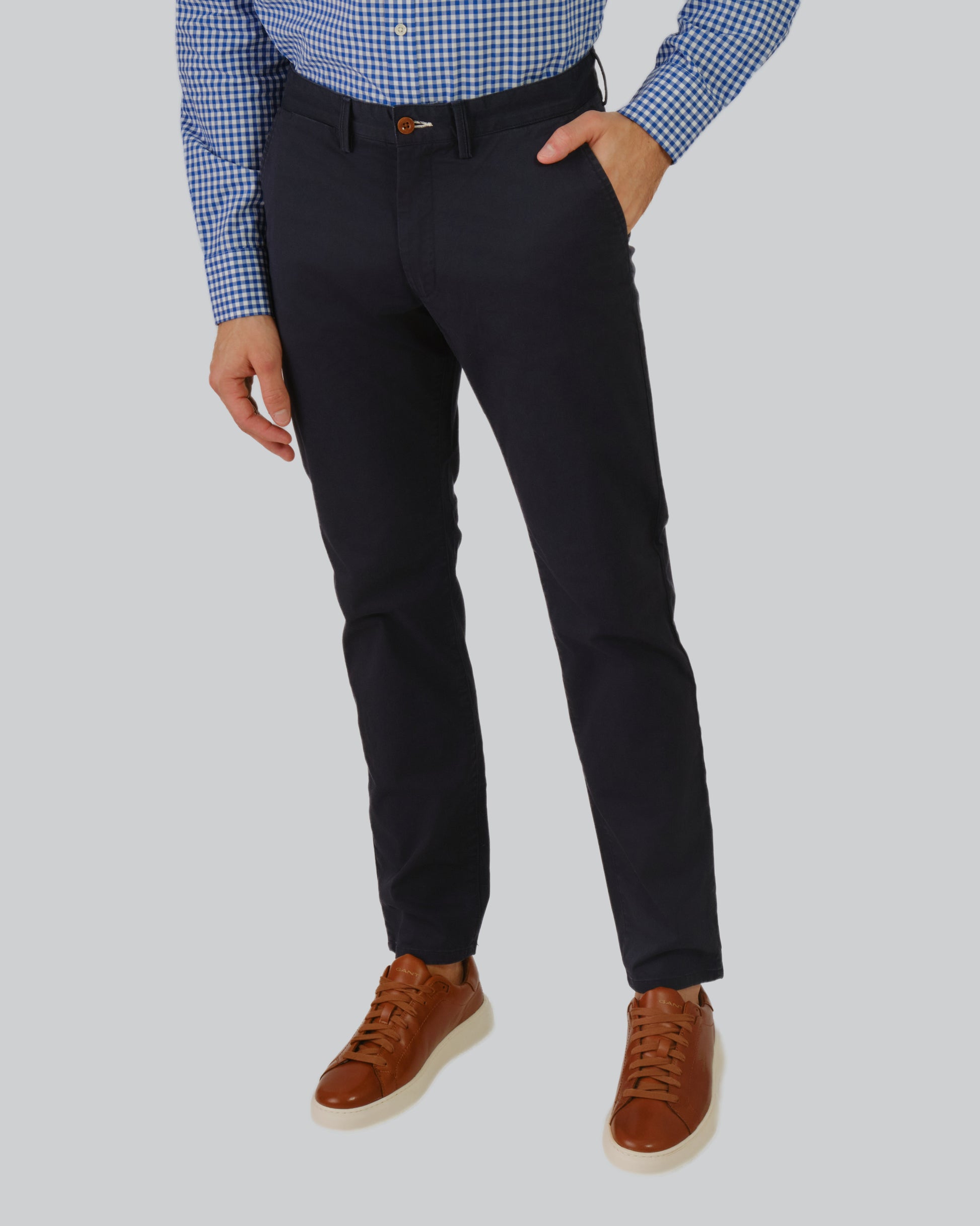 Af Tapered Stretch Twill Chinos Marine / 32X32