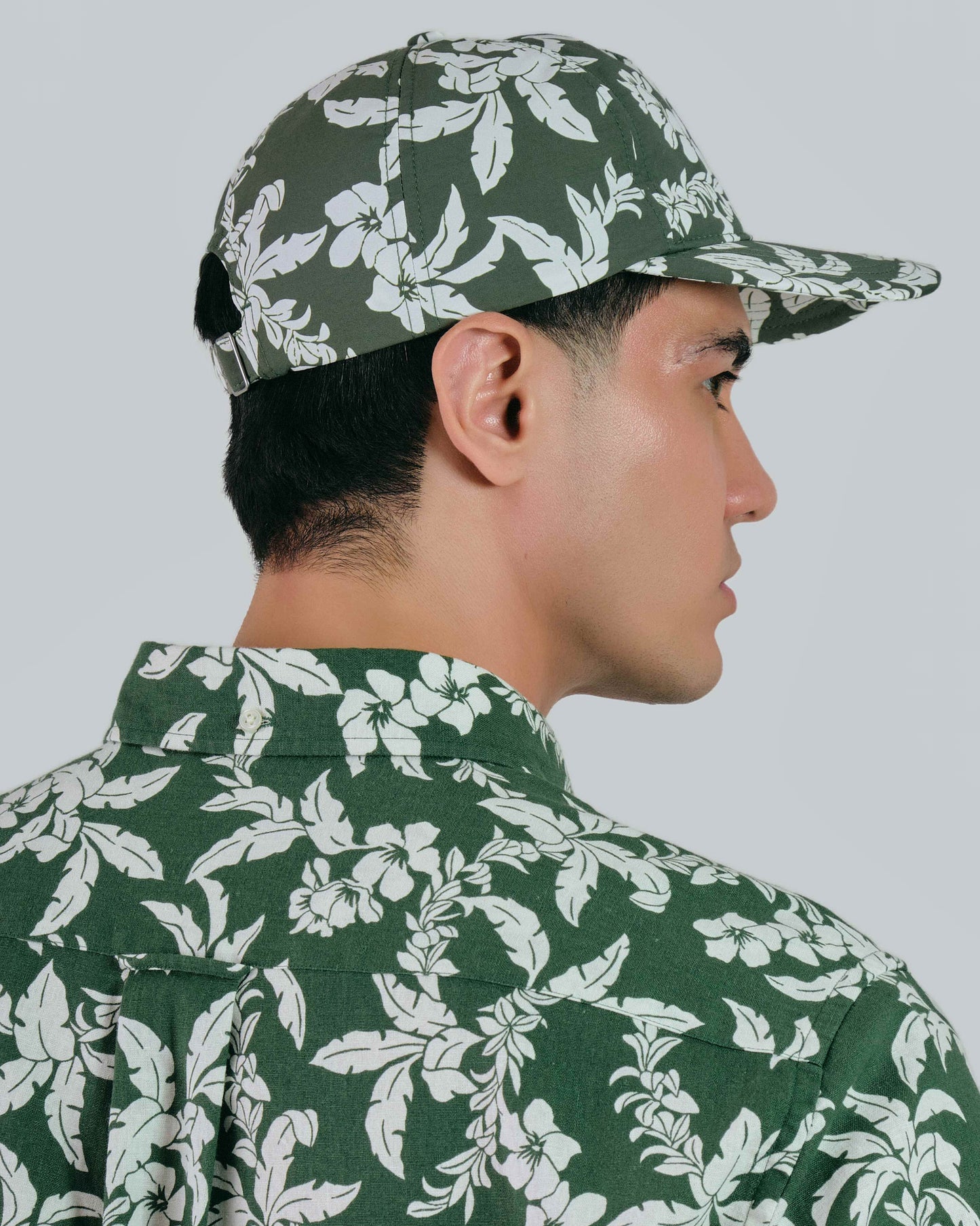 Palm Lei Printed Cap Pine Green / ONESIZE