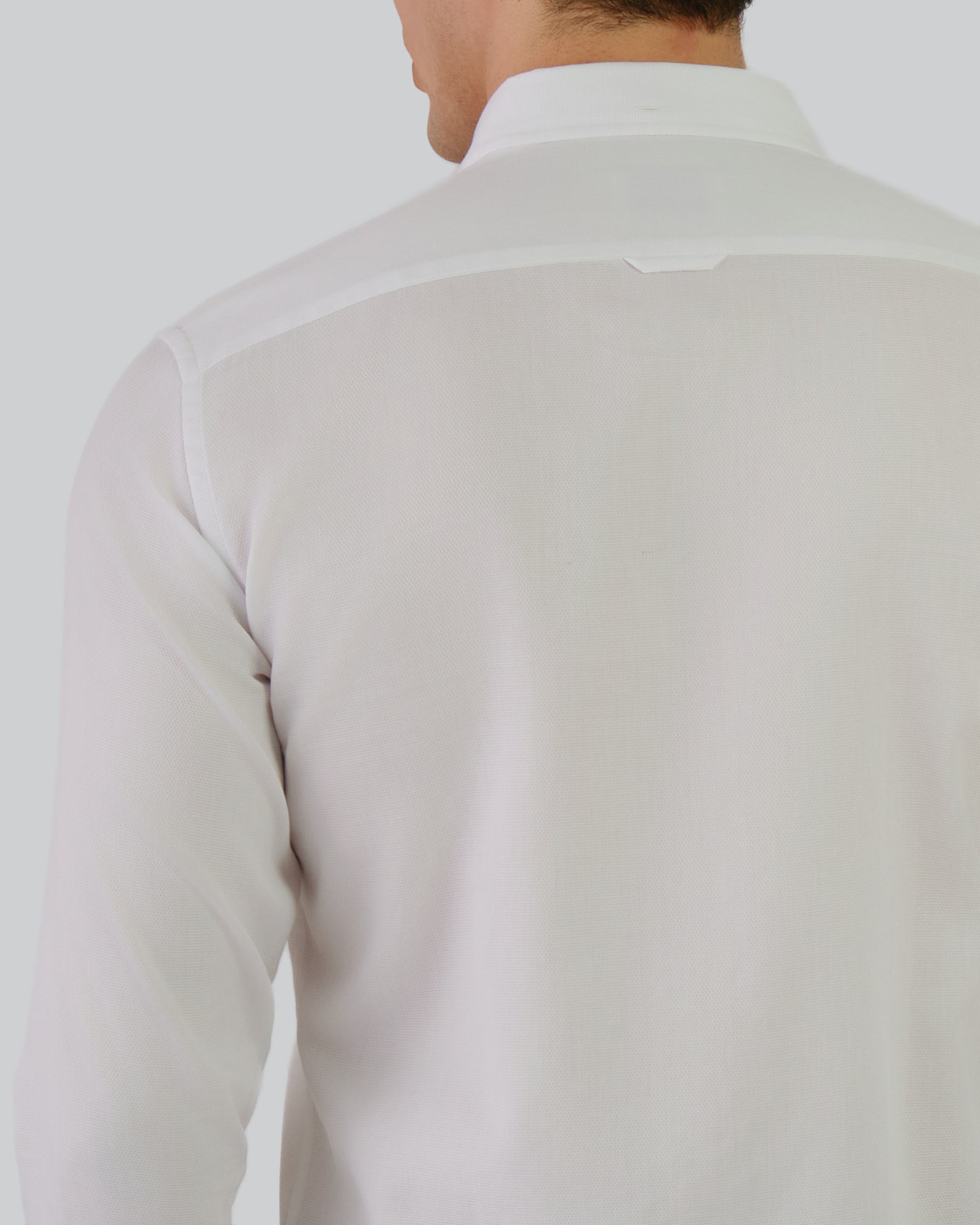 Af Honeycomb Texture Shirt White / M