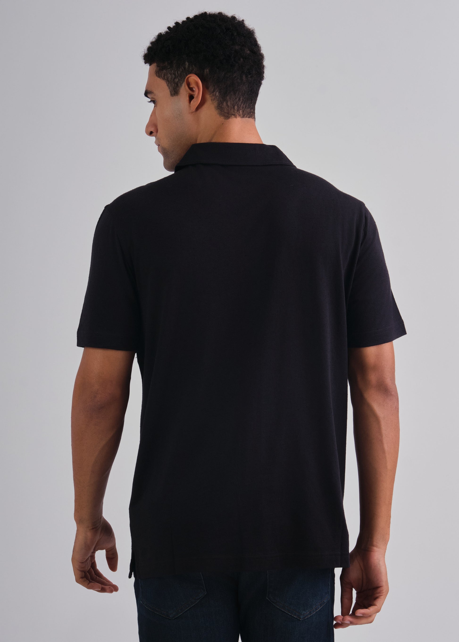 Neps Texture Polo Black / M