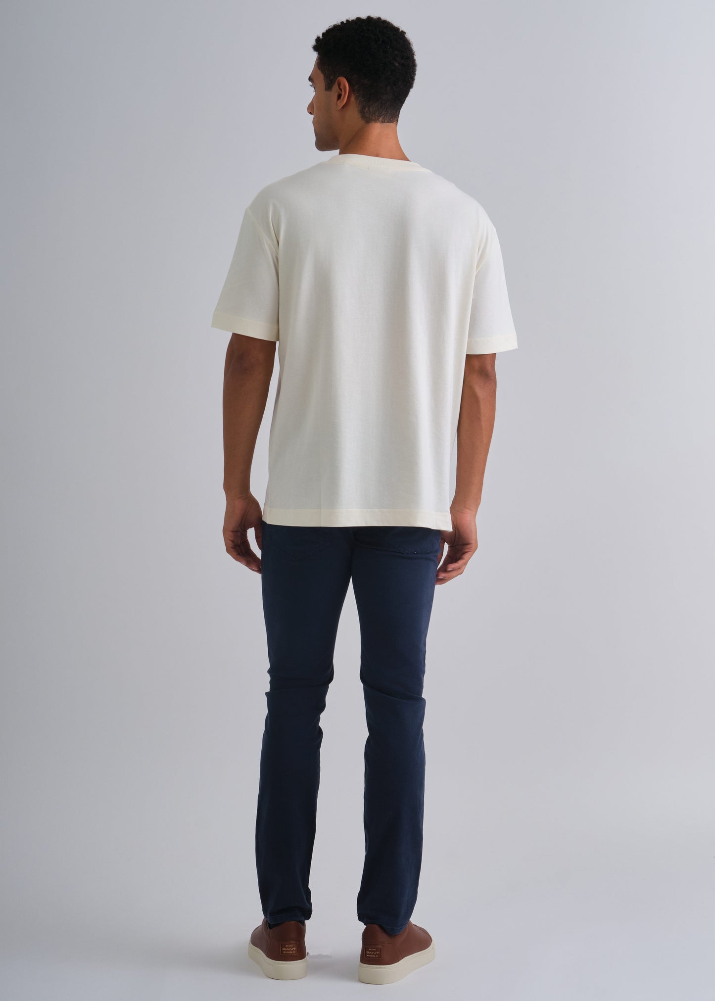 Stone Washed T-Shirt Cream / M