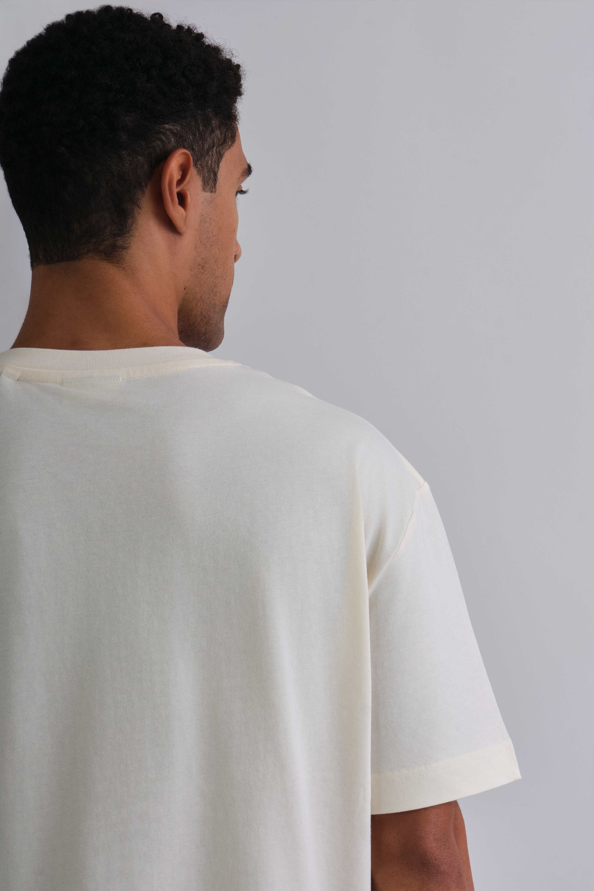 Stone Washed T-Shirt Cream / M