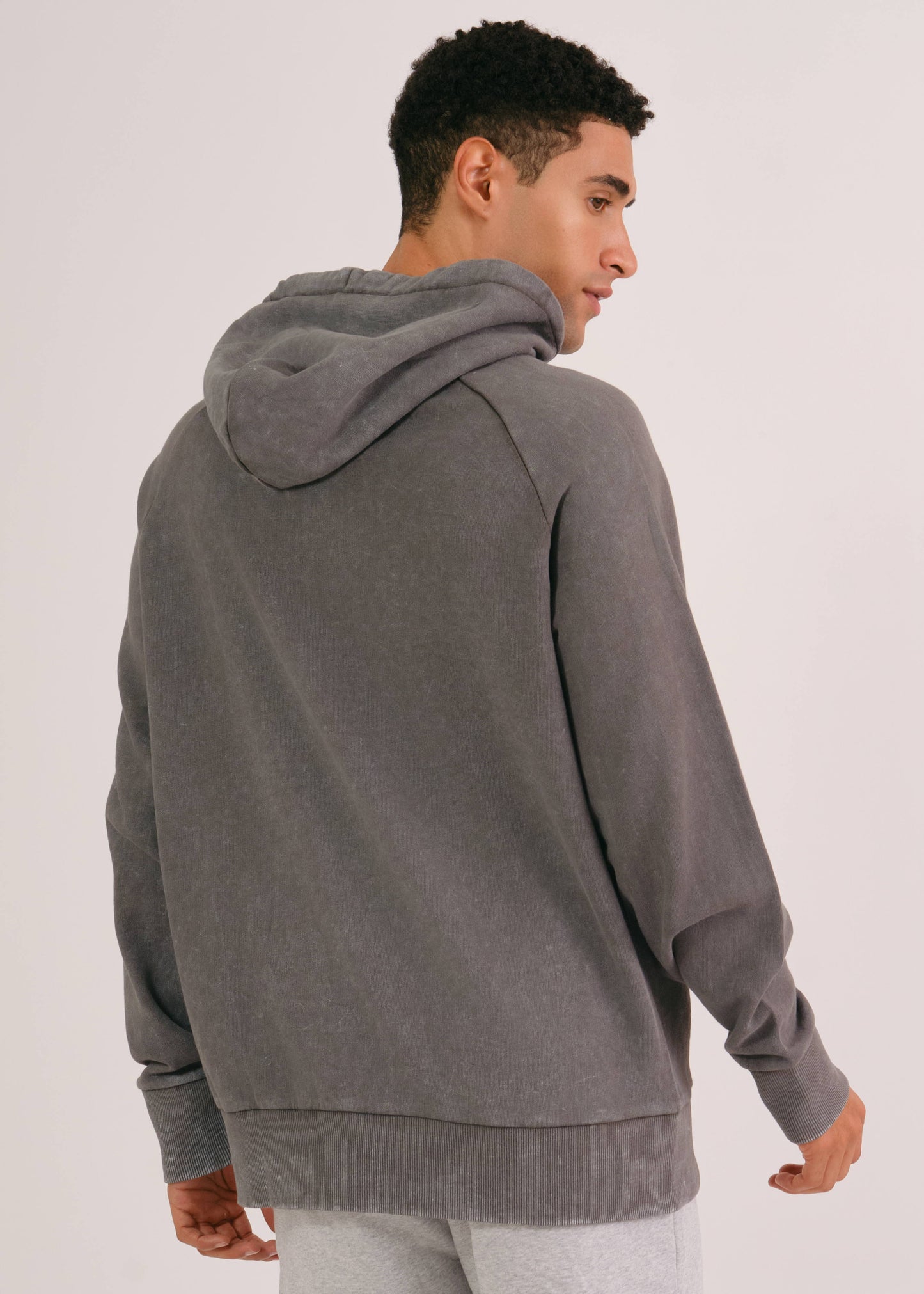 Heavy Washed Hoodie Dark Graphite / M