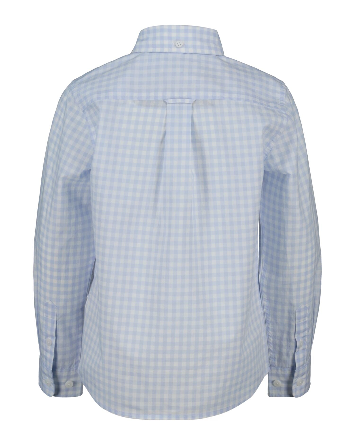 Kids Shield Gingham Poplin Shirt Light Blue / 92